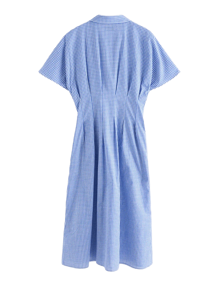 Lindex - Shirt dress with midi length - sommarklänningar - strong blue - 2