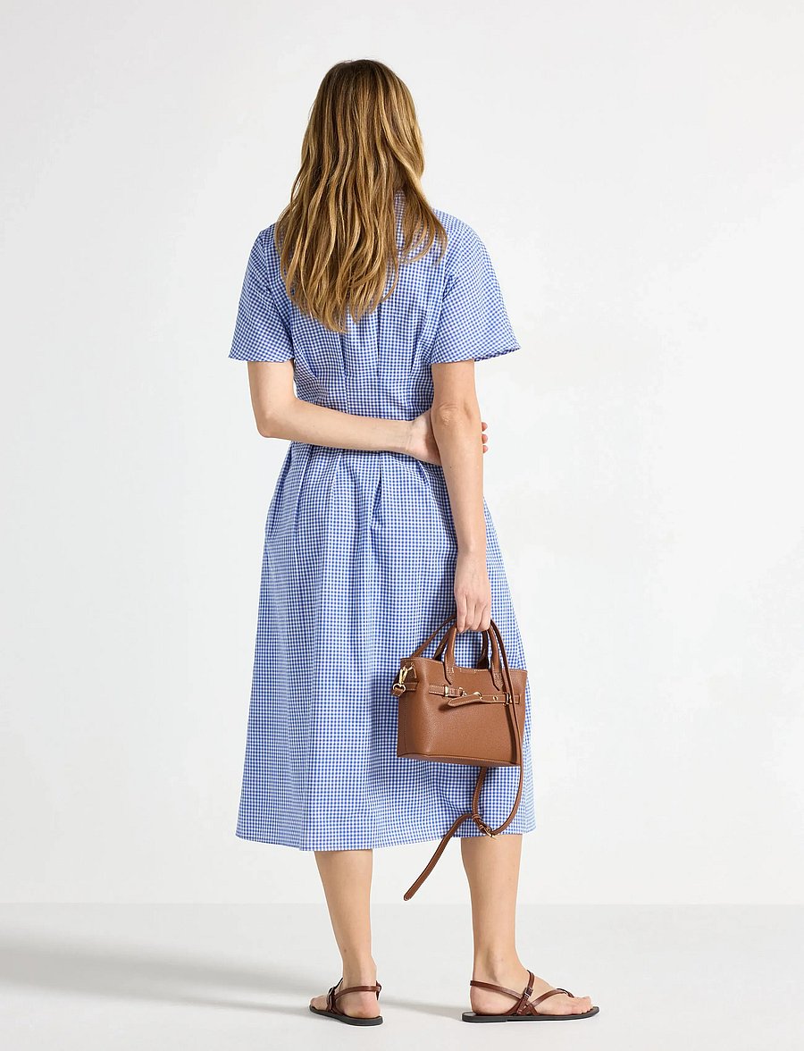 Lindex - Shirt dress with midi length - sommarklänningar - strong blue - 3