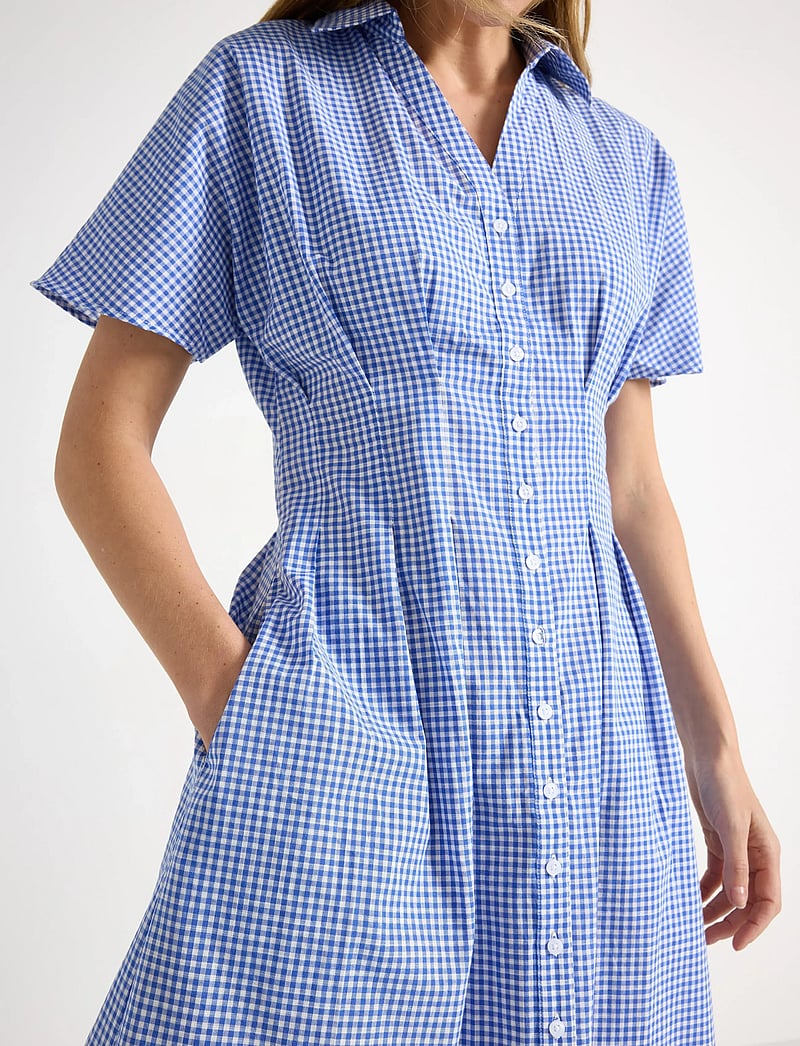 Lindex - Shirt dress with midi length - robes d'été - strong blue - 4