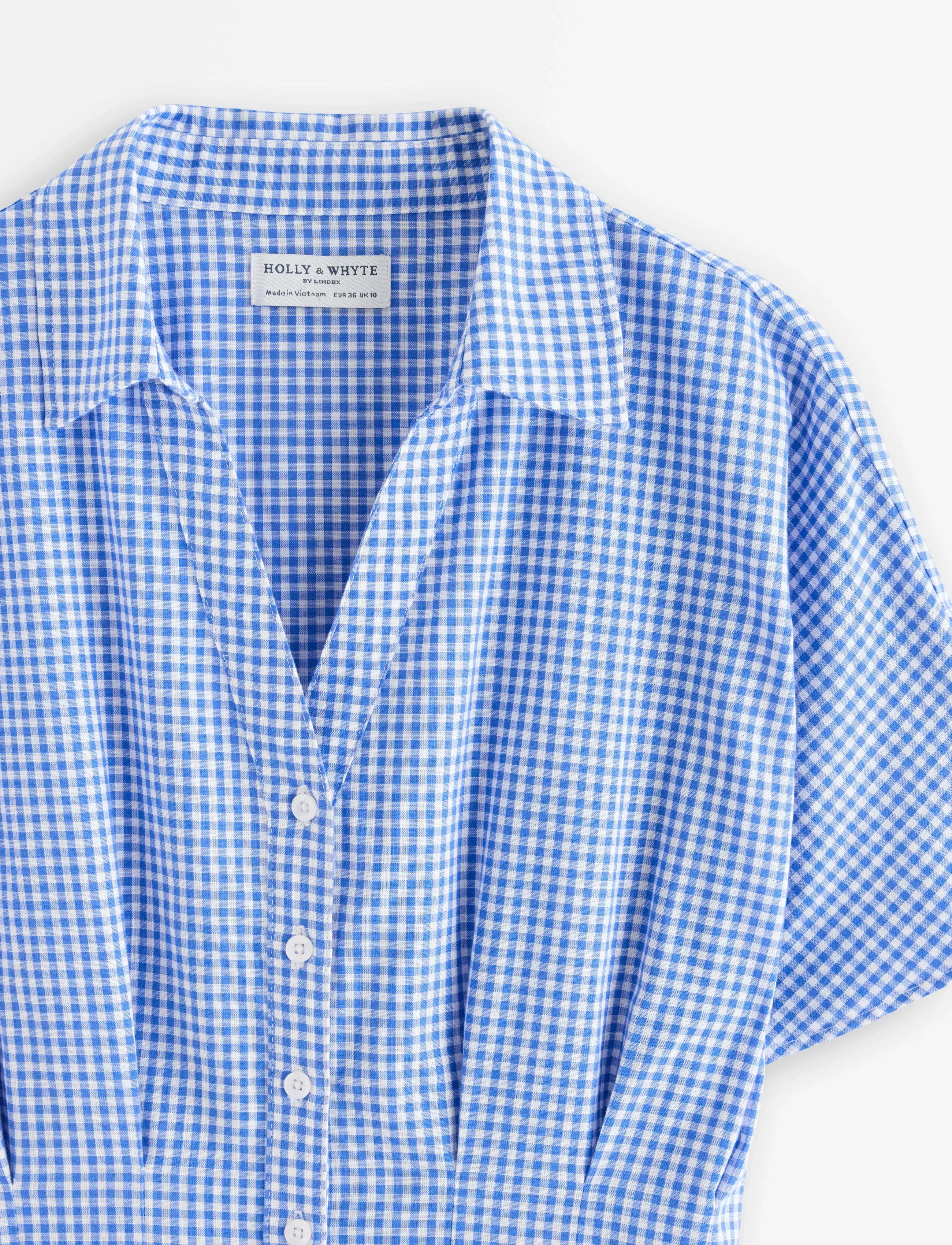 Lindex - Shirt dress with midi length - sommerkleider - strong blue - 5