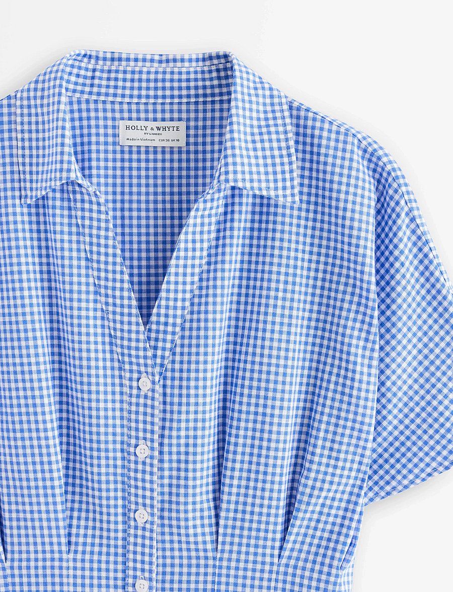 Lindex - Shirt dress with midi length - sommarklänningar - strong blue - 5