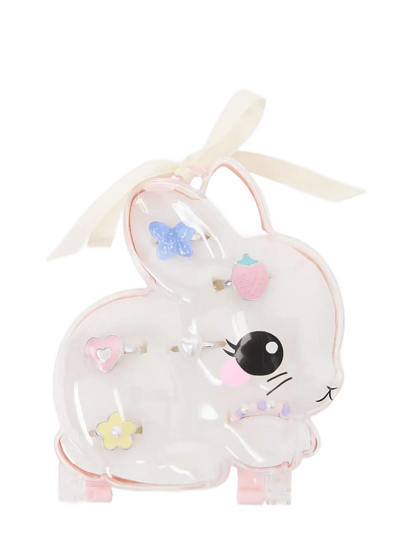 Lindex - Ring set in a rabbit box - ringar - light pink - 0