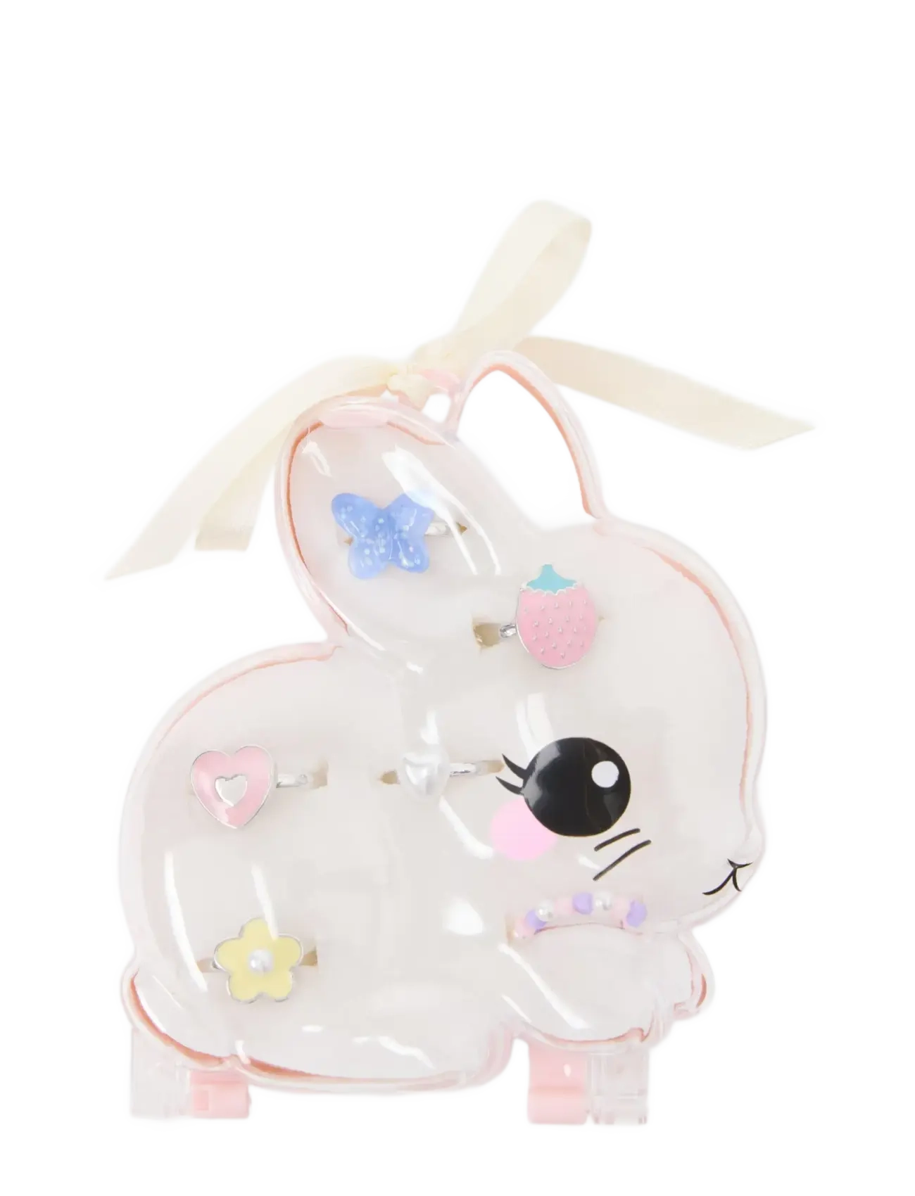 Lindex Ring set in a rabbit box - 4 for 3 - LIGHT PINK / pink/rose