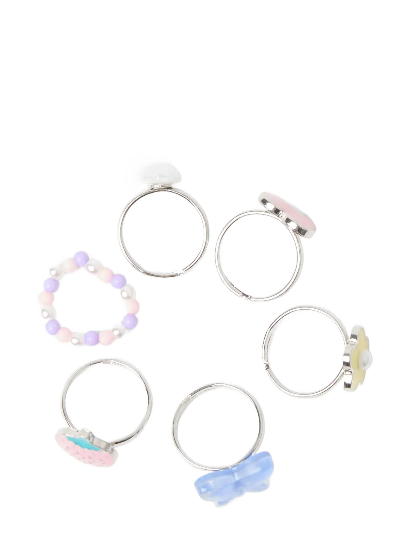 Lindex - Ring set in a rabbit box - light pink - 1