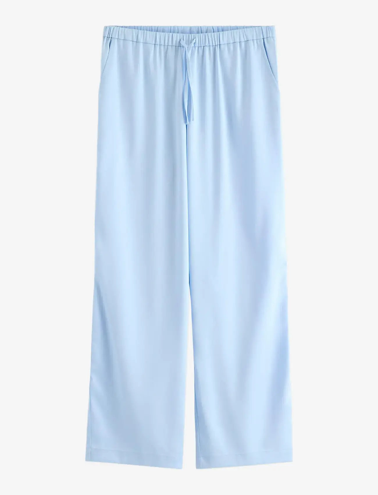 Lindex - Trousers in satin - bukser - light blue - 1