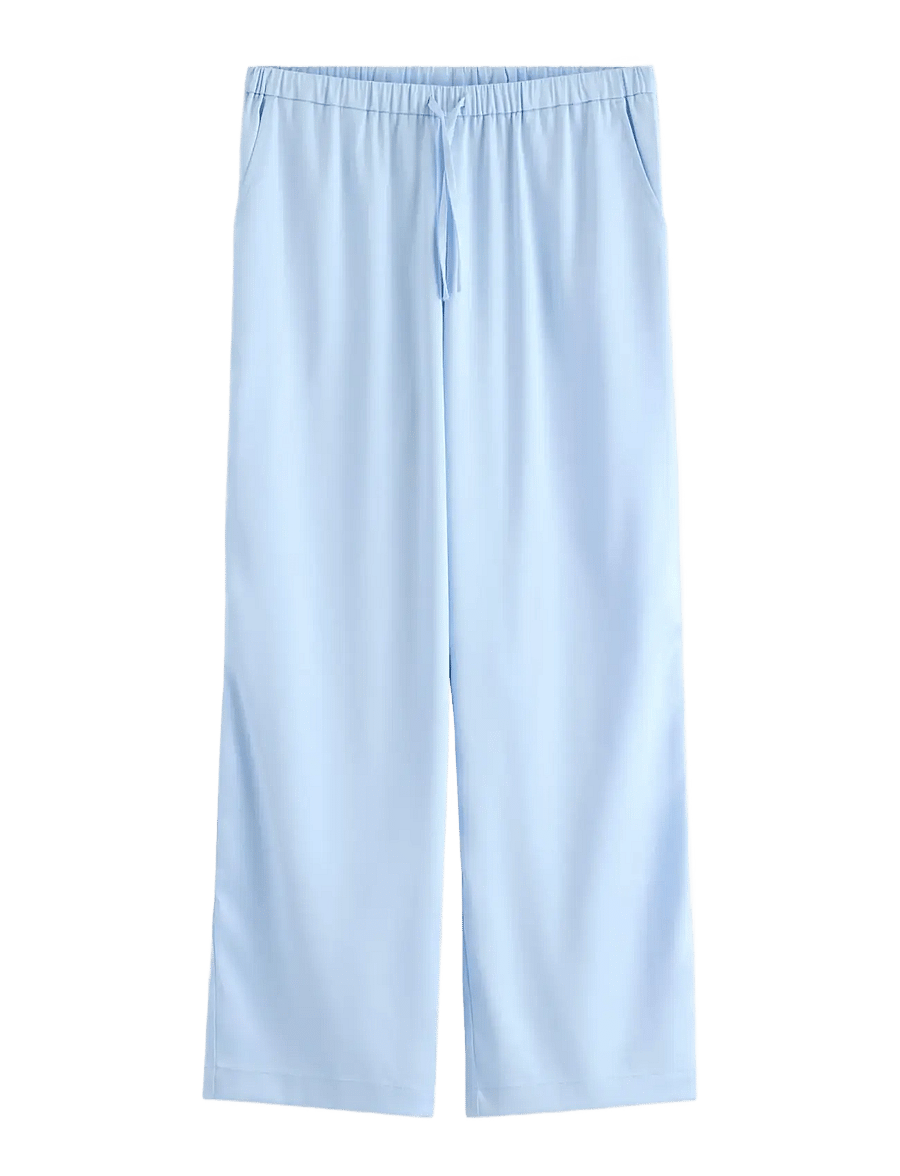 Lindex - Trousers in satin - bukser - light blue - 1