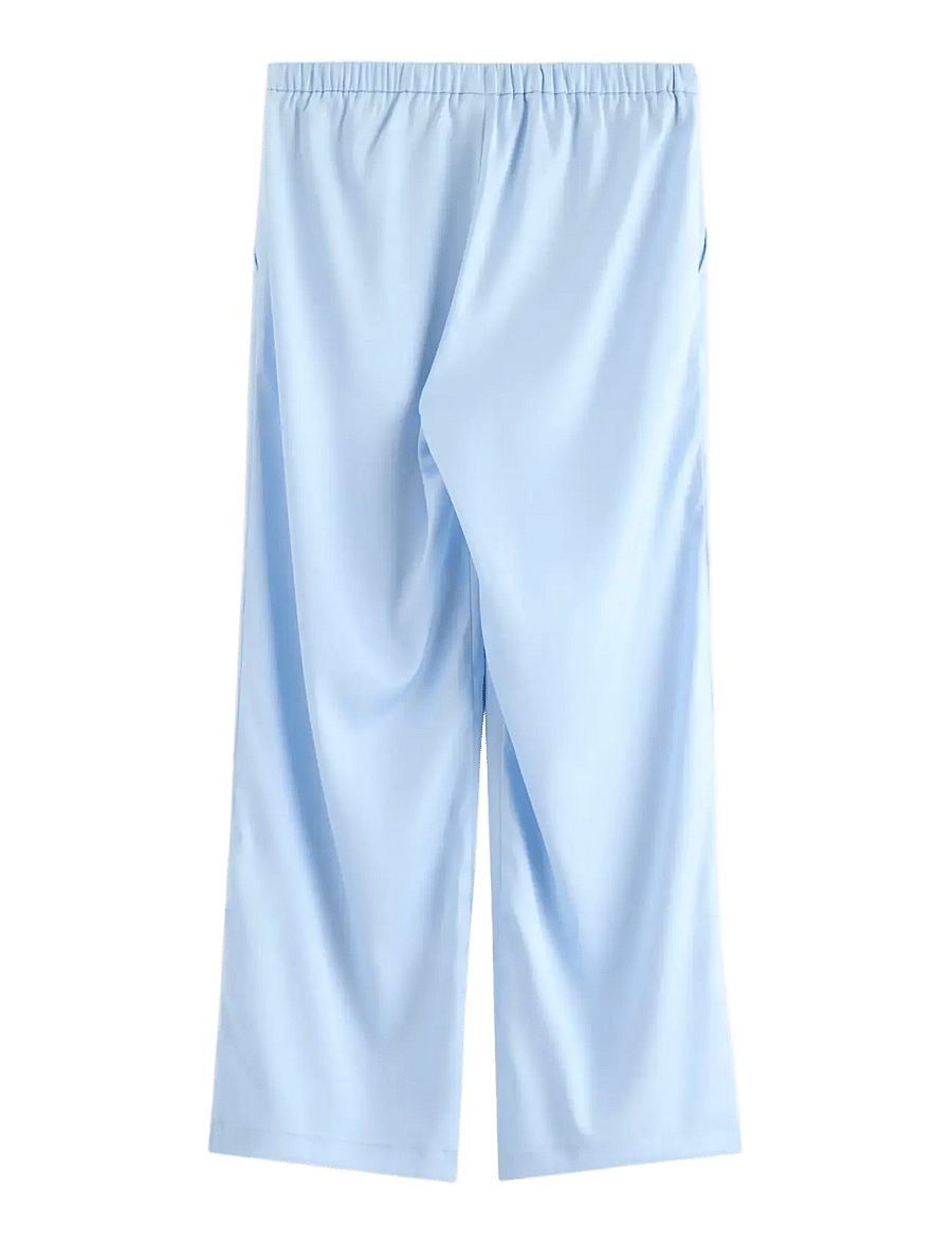 Lindex - Trousers in satin - bukser - light blue - 2