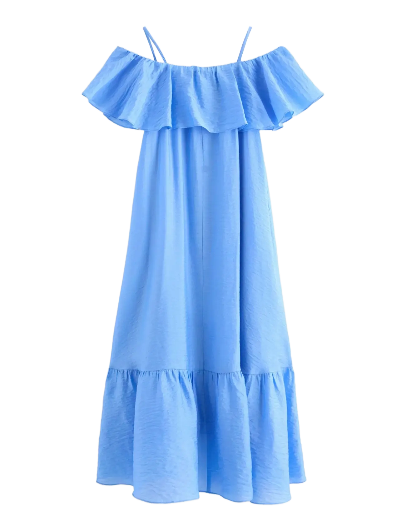 Lindex - Dress with flounces - Ärmellose freizeitkleider - light blue - 2