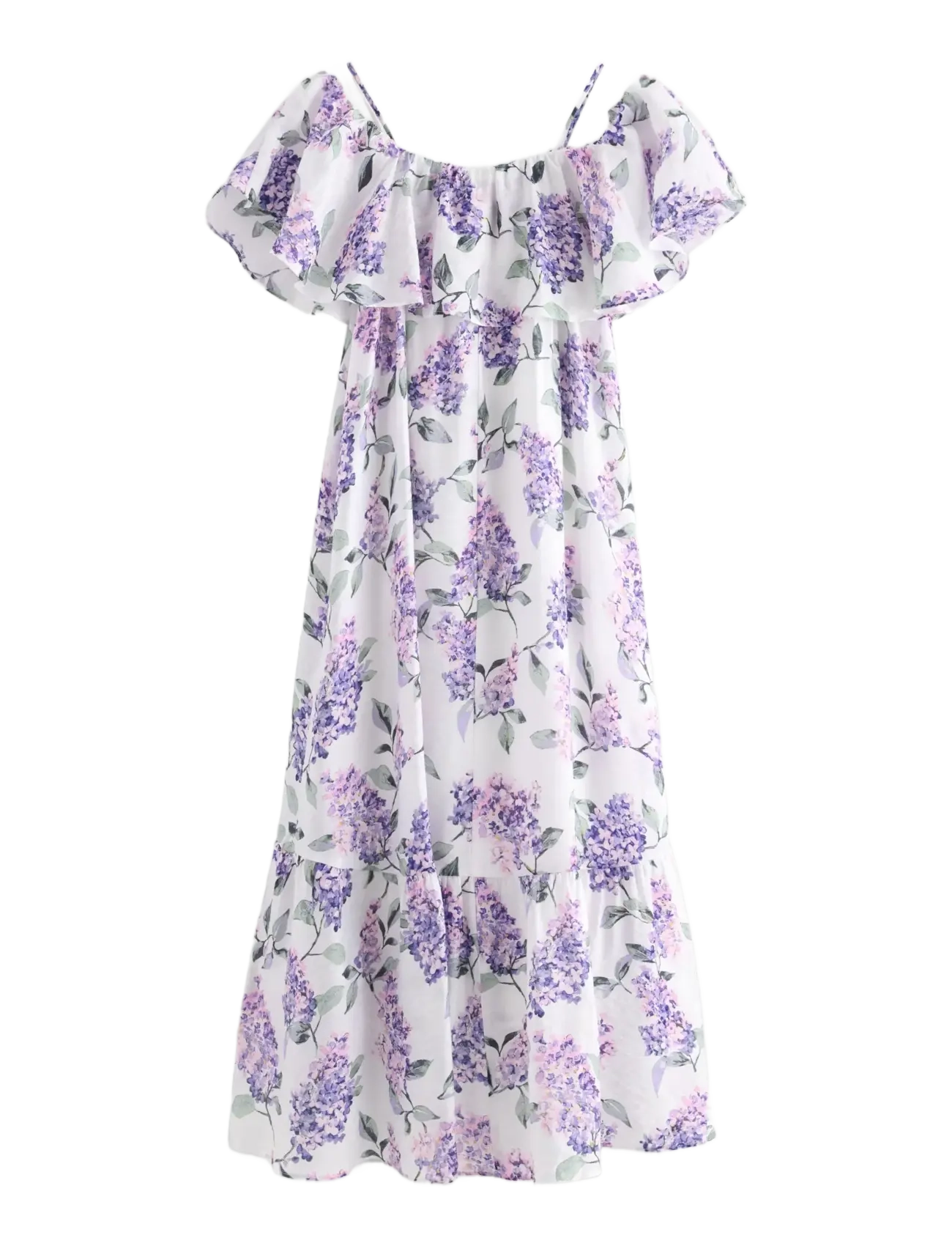 Lindex - Dress with flounces - Ärmellose freizeitkleider - off white - 2
