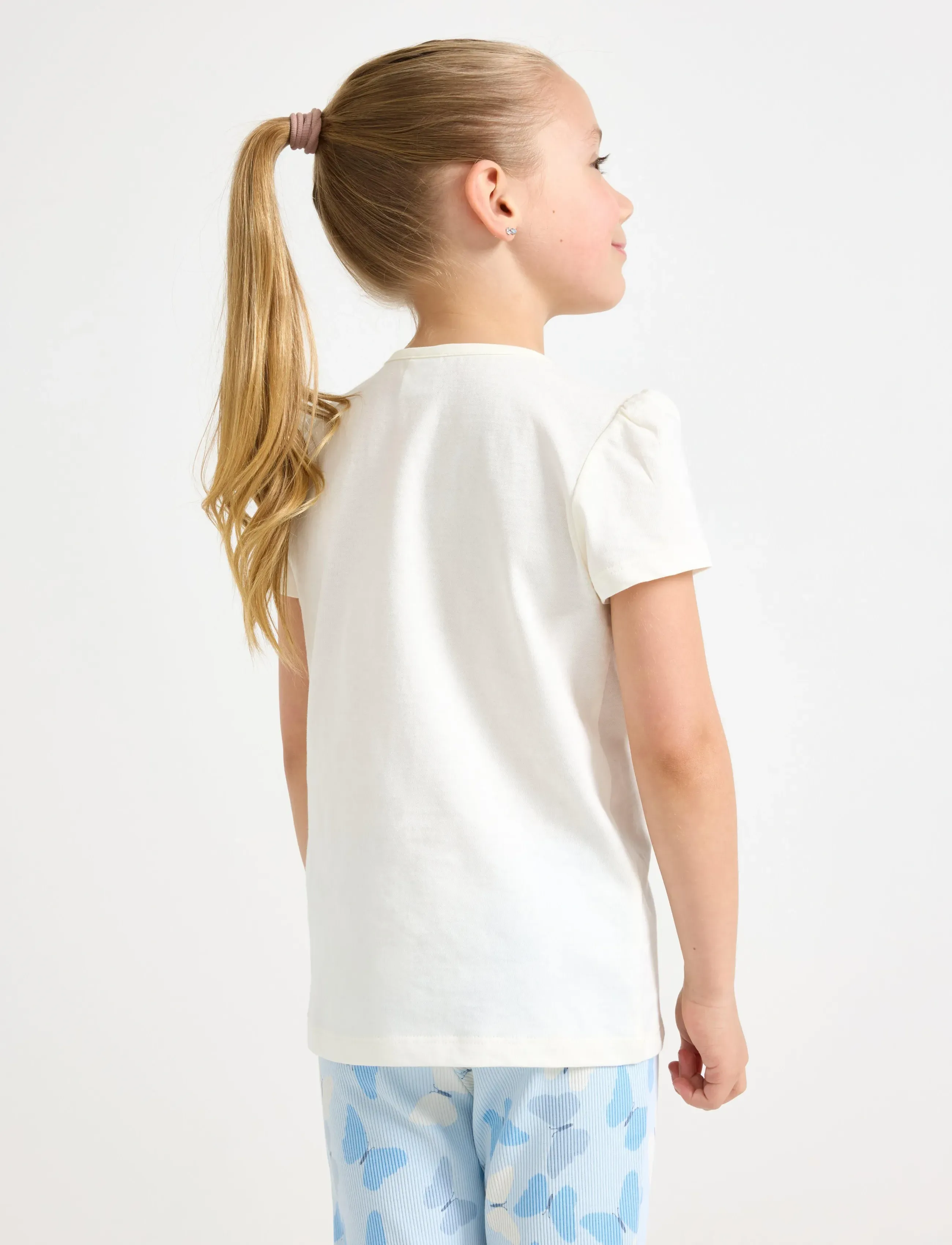 Lindex - Top with sequins - lyhythihaiset t-paidat - light dusty white - 3