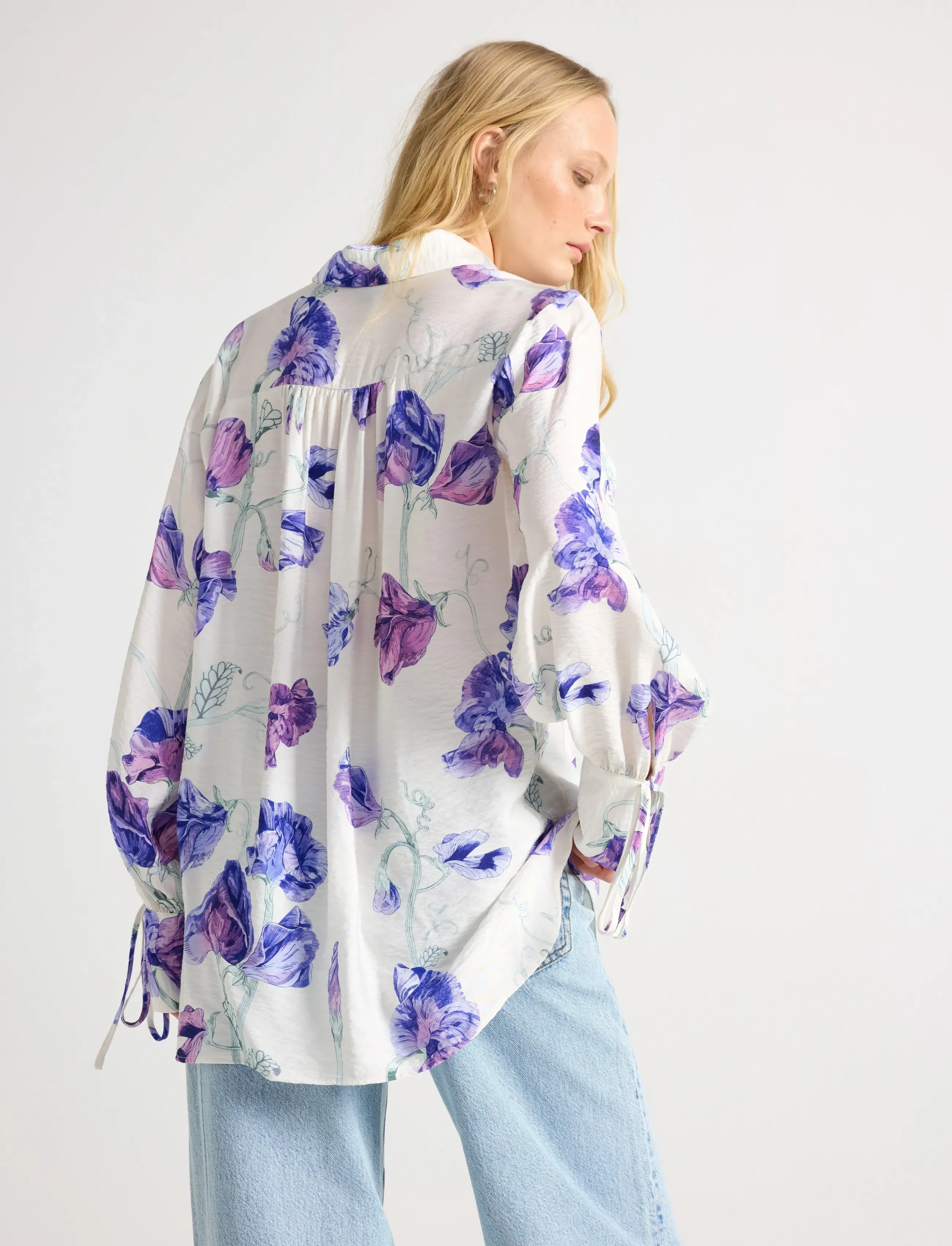 Lindex - Long-sleeved shirt - langärmlige hemden - off white - 3