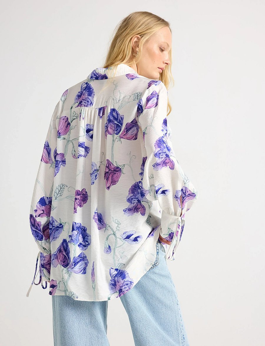 Lindex - Long-sleeved shirt - langærmede skjorter - off white - 3