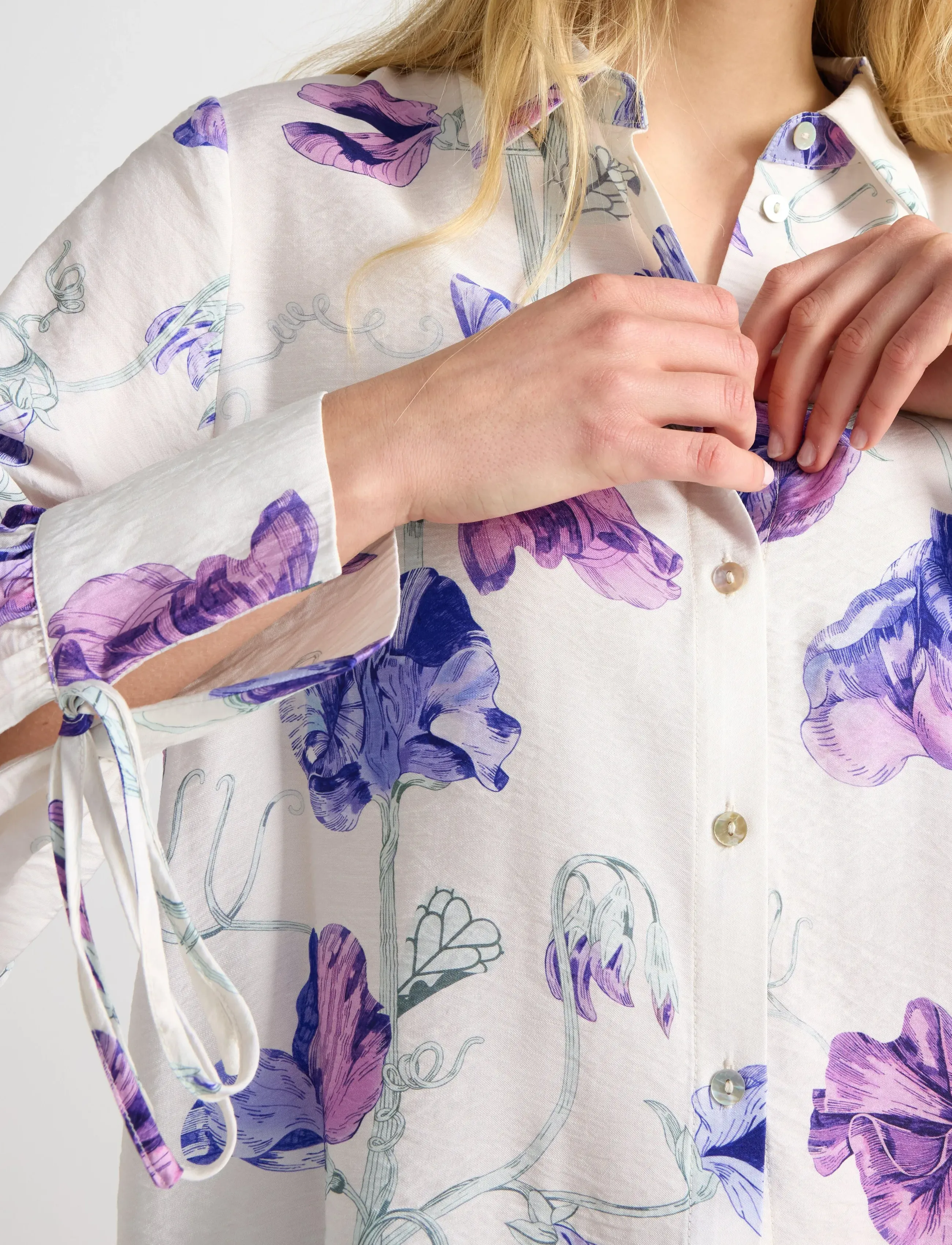 Lindex - Long-sleeved shirt - langärmlige hemden - off white - 4