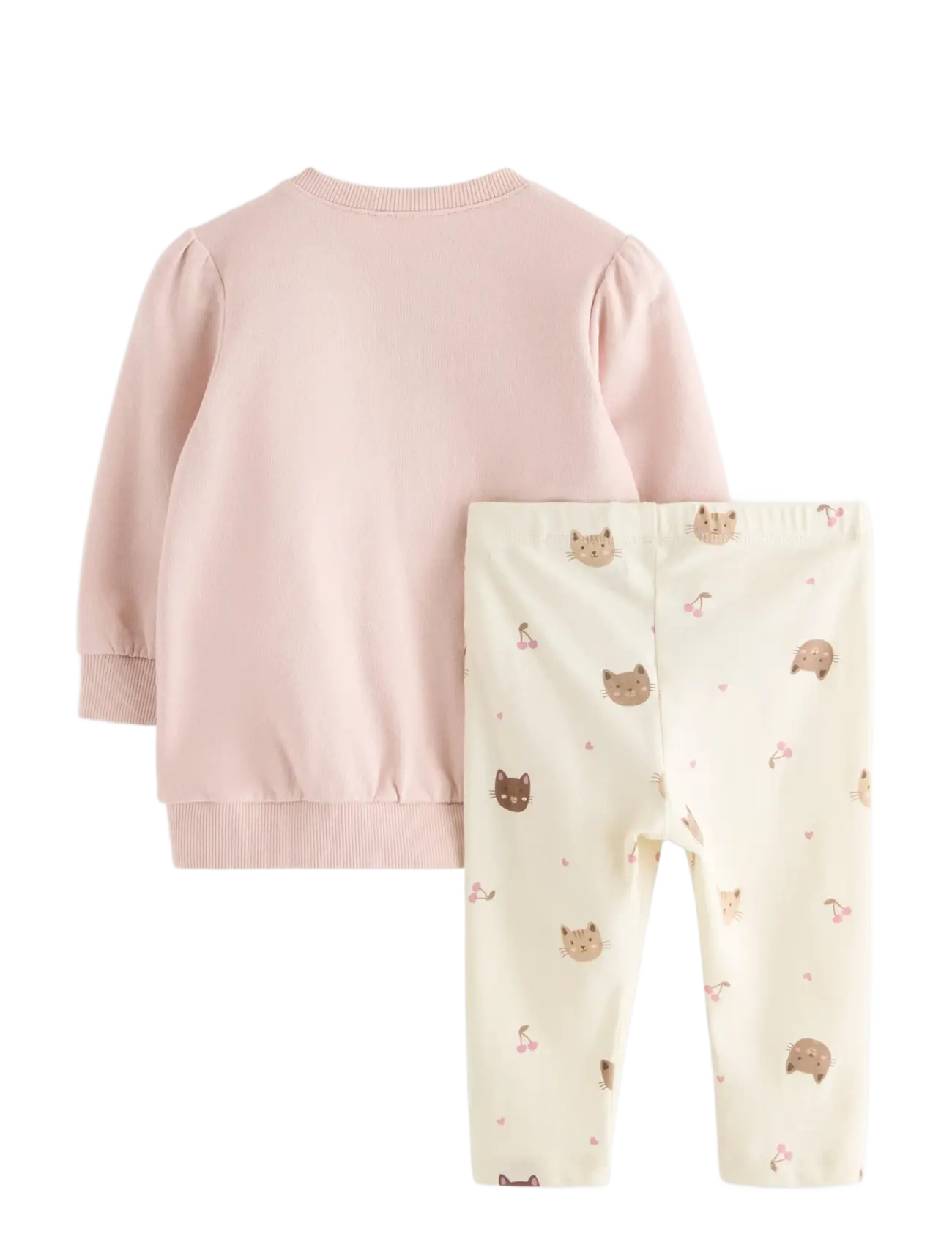 Lindex - Set - sweatshirt and leggings - sets with long-sleeved t-shirt - light dusty pink - 1