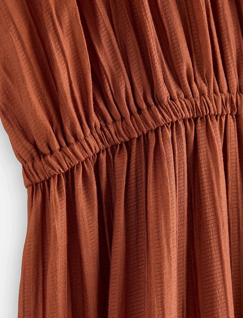 Lindex - Midi dress with flounces - sommerkleider - dark dusty orange - 5