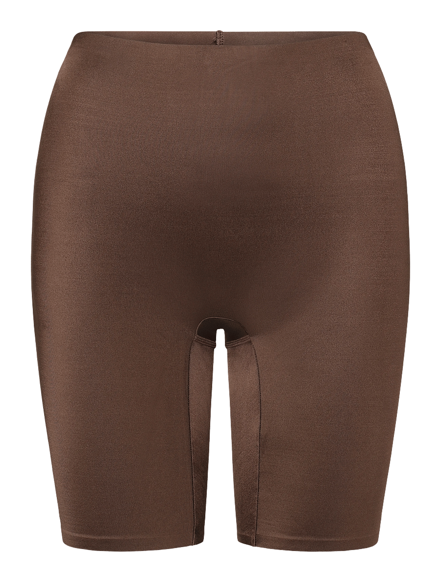 Lindex - Brief biker high SATIN SHINE m - shapewear hosen - dark brown - 0