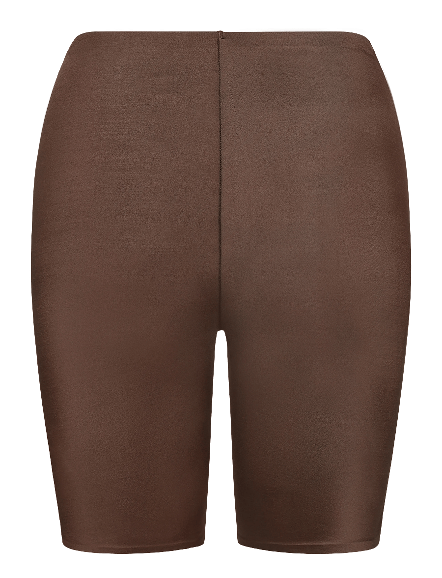 Lindex - Brief biker high SATIN SHINE m - shapewear hosen - dark brown - 1