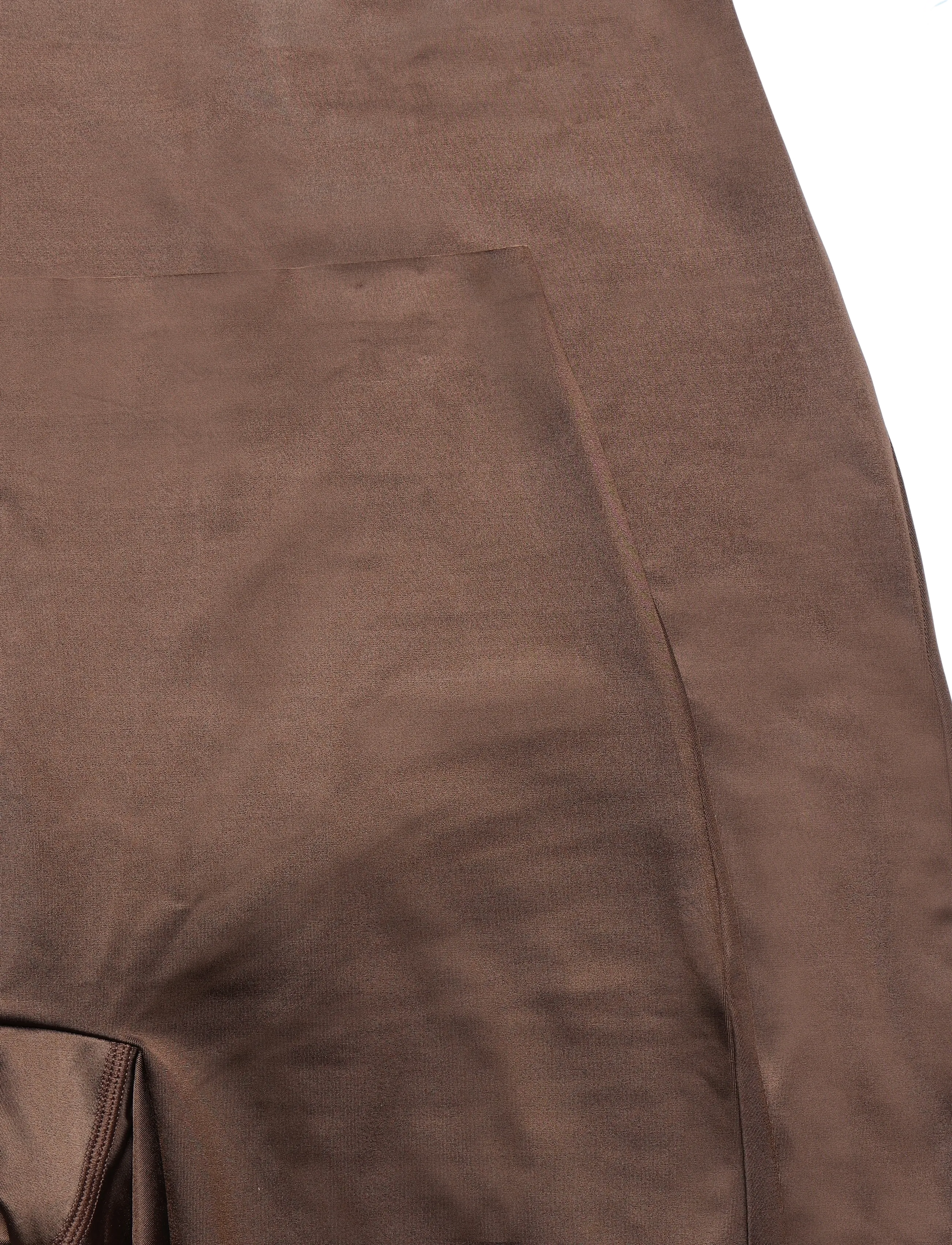 Lindex - Brief biker high SATIN SHINE m - shapewear hosen - dark brown - 3