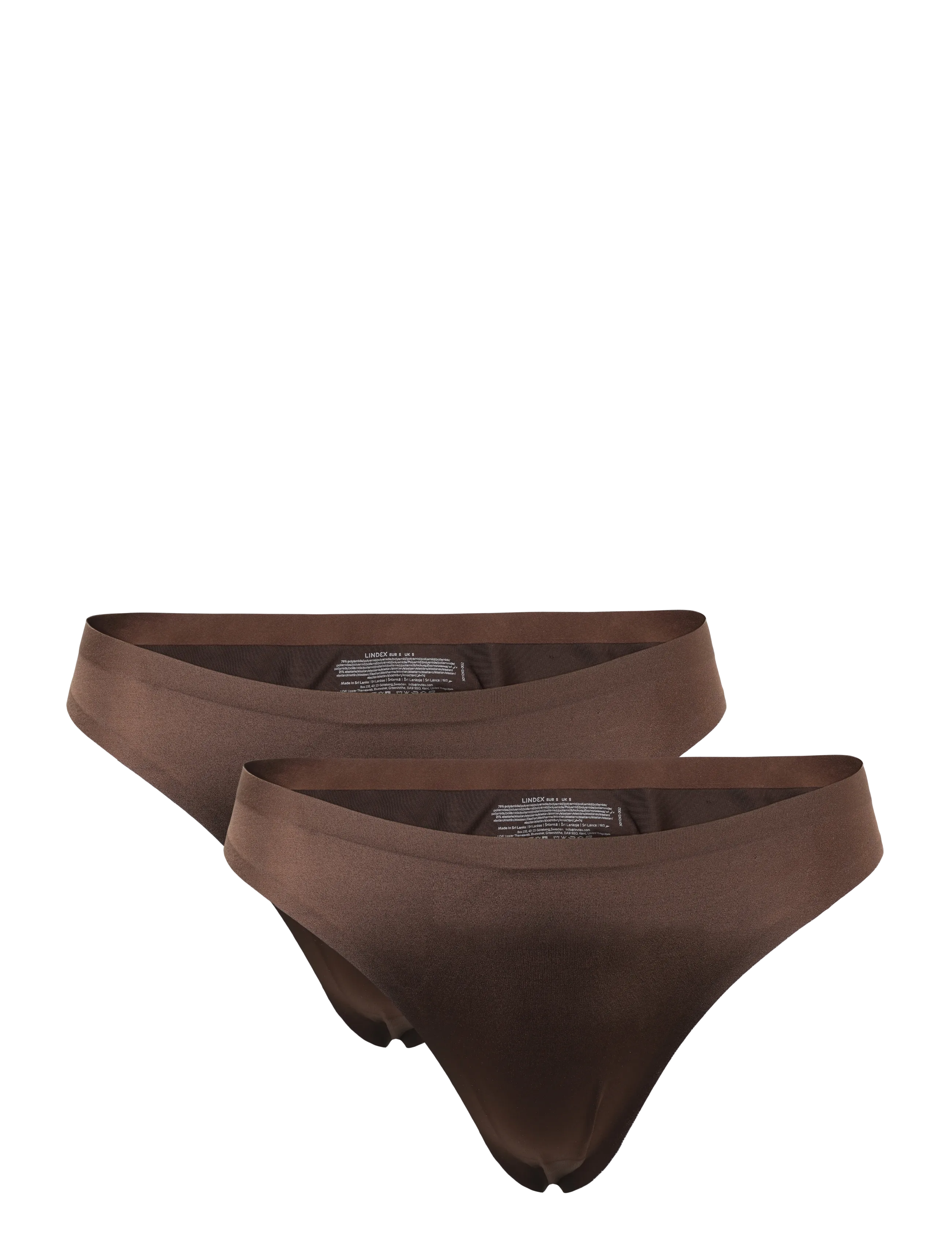 Lindex Brief thong reg SATIN SHINE mi - Unterwäsche - DARK BROWN / brown