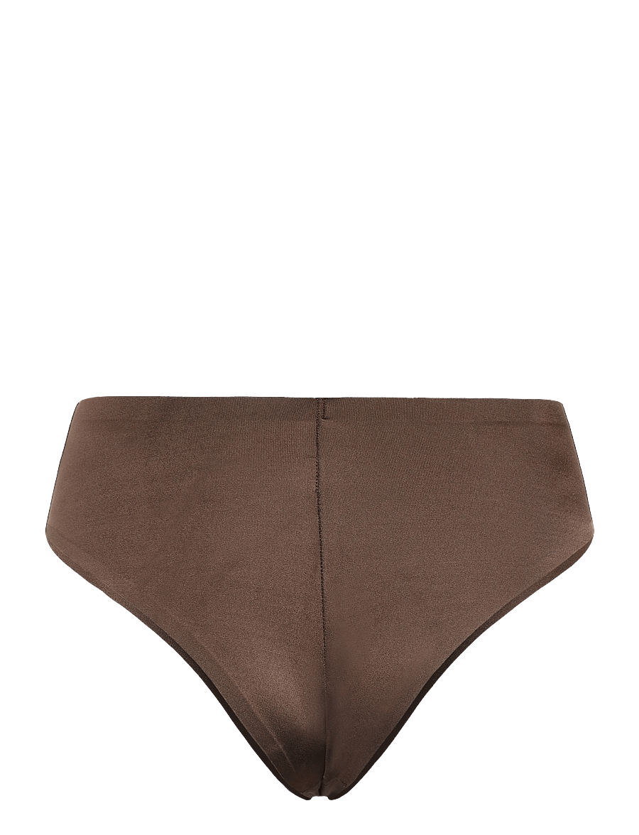 Lindex - Brief brazilian high SATIN SHI - brazilian slips - dark brown - 1