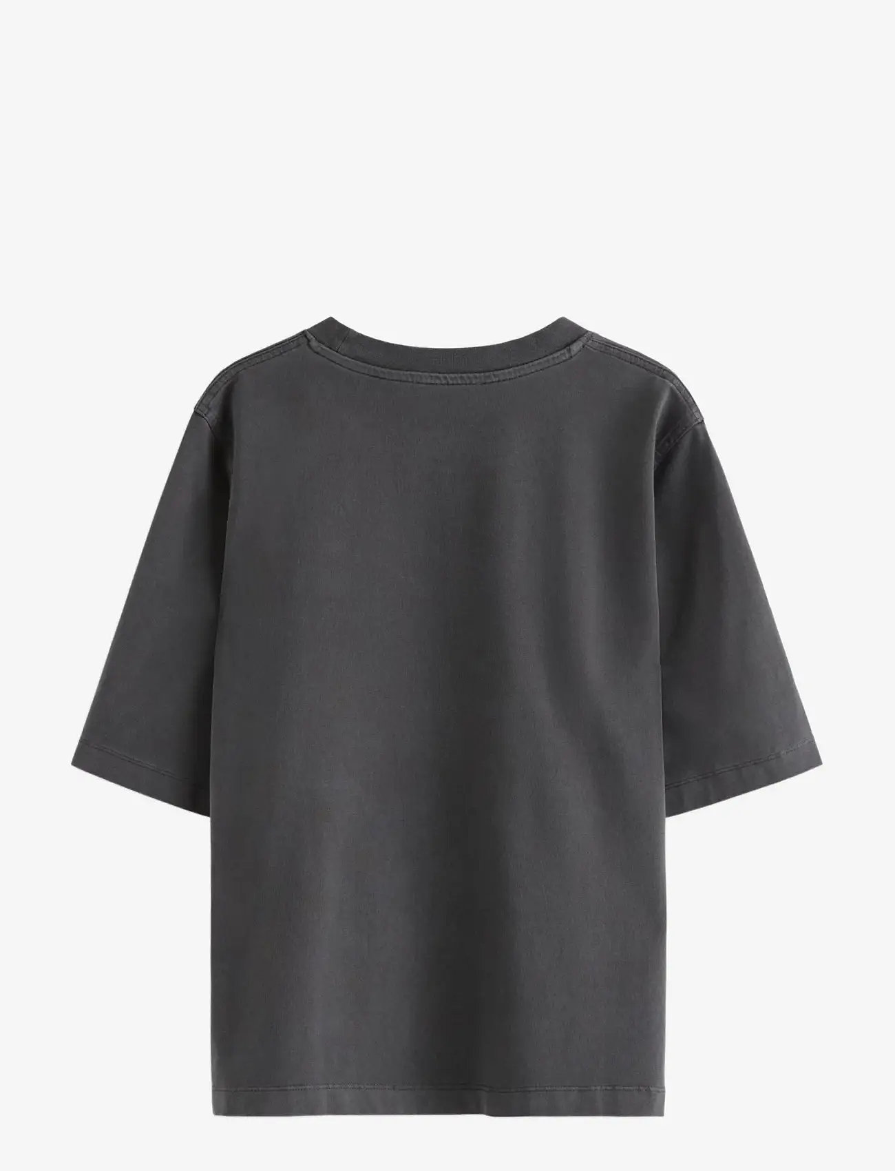 Lindex - Oversized t-shirt in washed cotton - t-shirts - black - 2