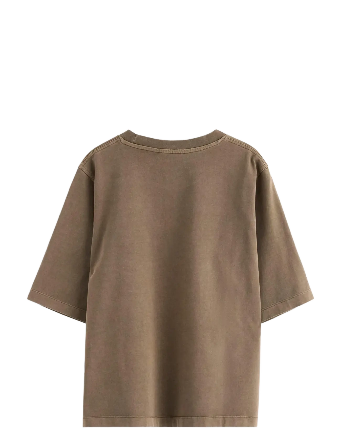 Lindex - Oversized t-shirt in washed cotton - t-särgid - brown - 2