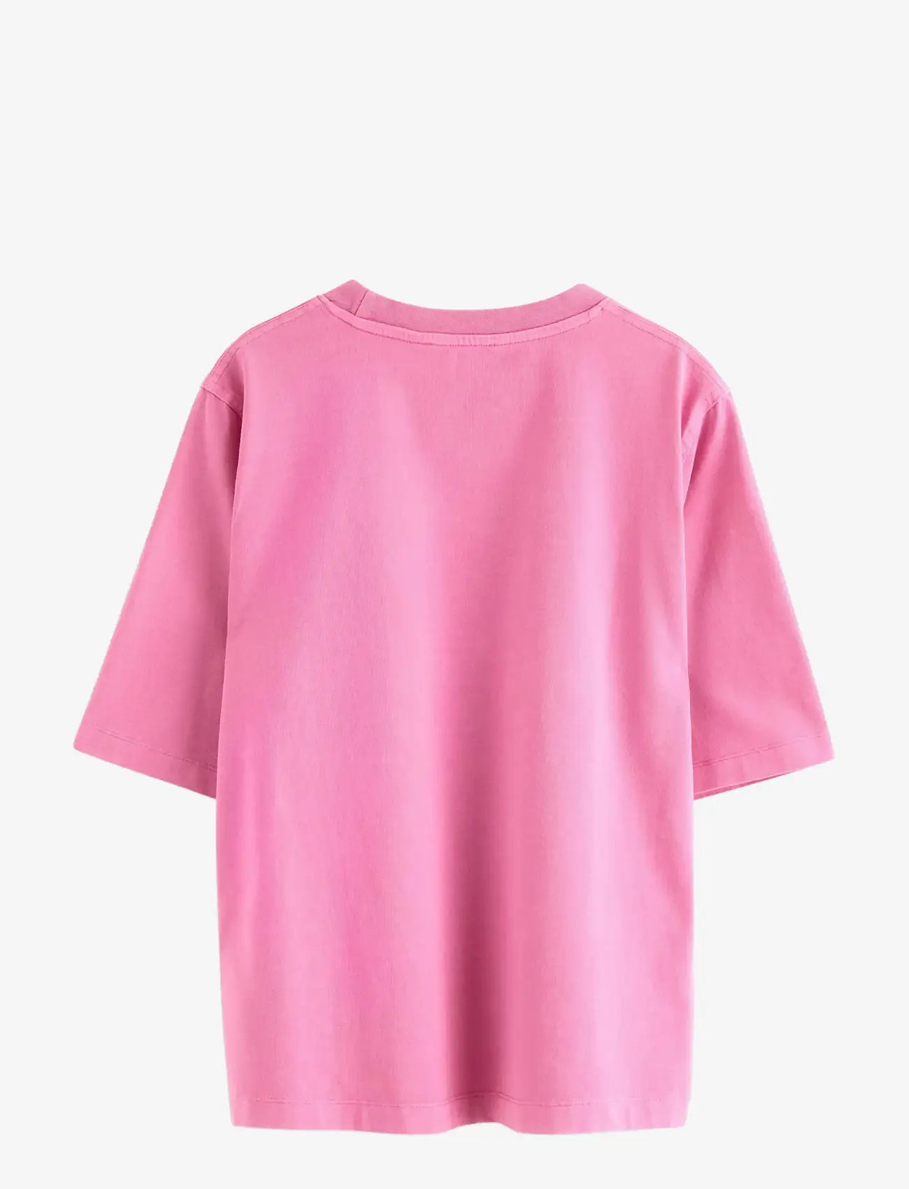Lindex - Oversized t-shirt in washed cotton - t-särgid - pink - 2