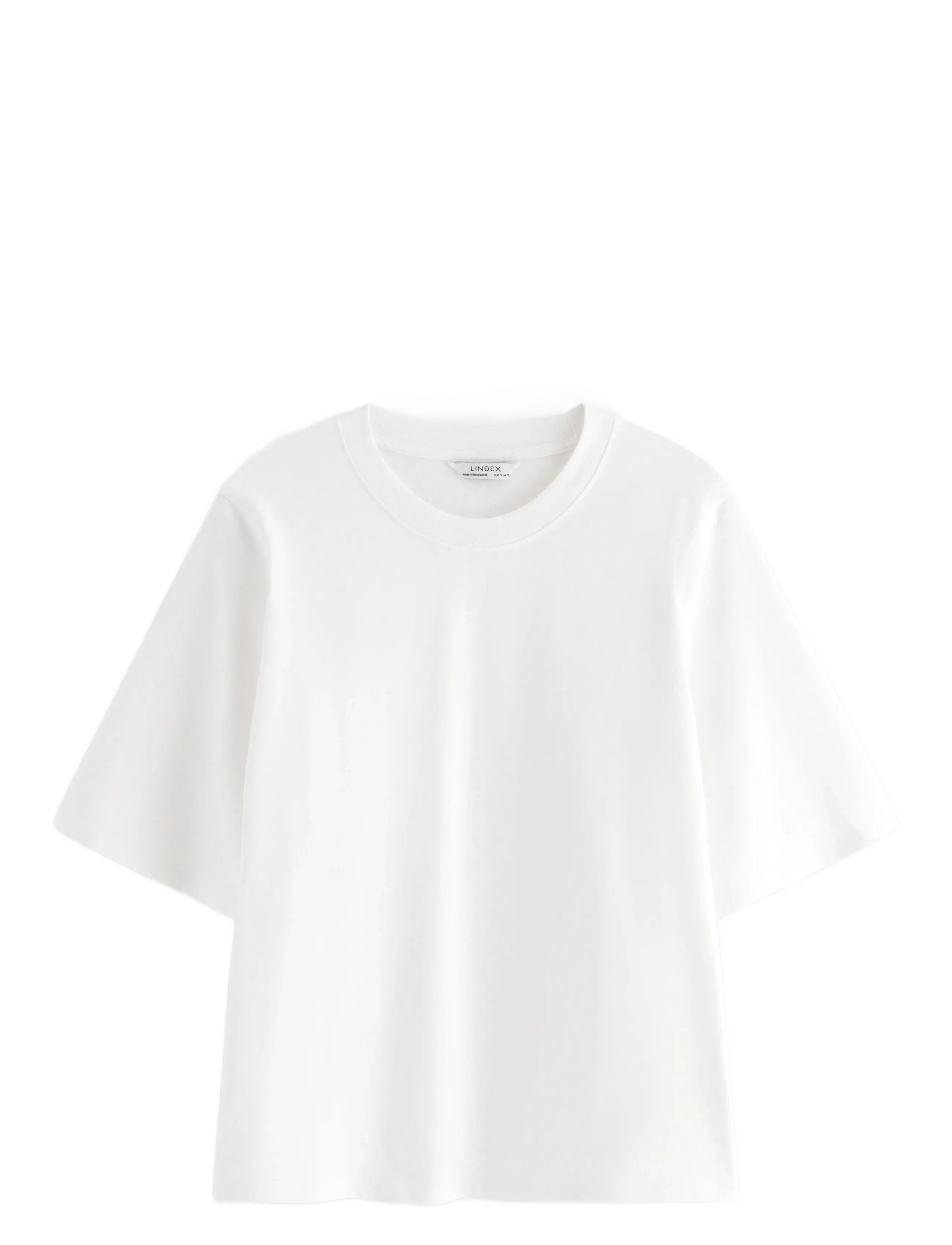 Lindex Oversized t-shirt in washed cotton - Drabužiai - WHITE / white