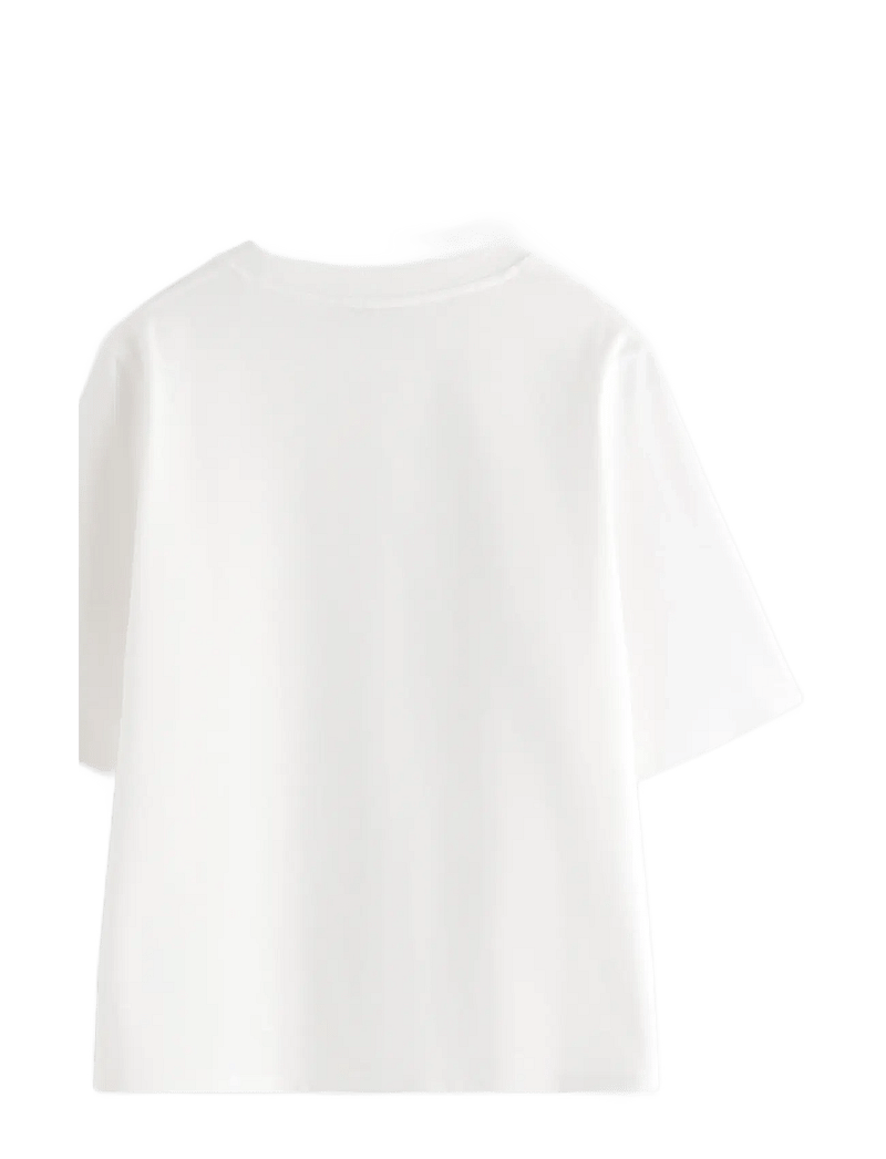 Lindex - Oversized t-shirt in washed cotton - t-särgid - white - 2