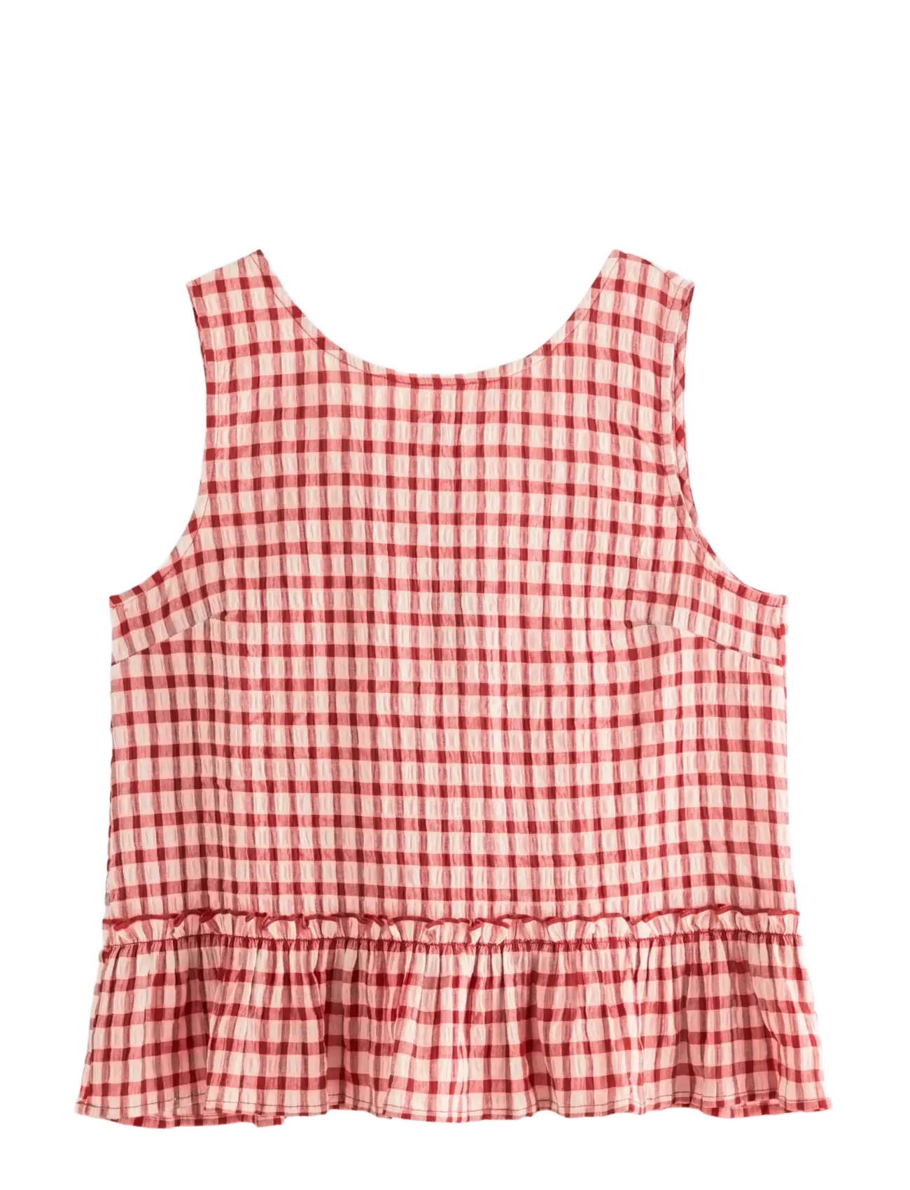 LINDEX Tank Oberteil In Seersucker Rot - L - Damen