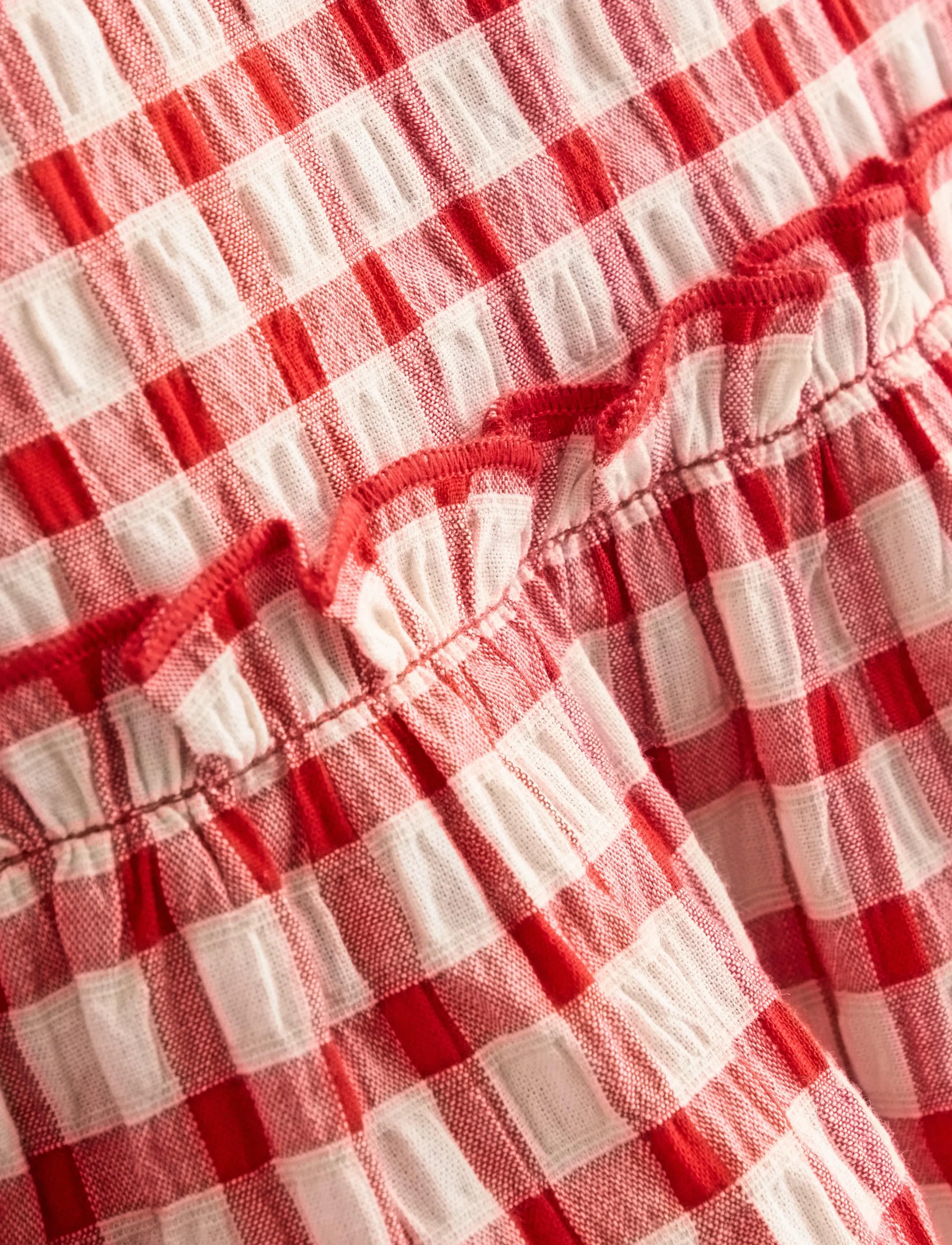 Lindex - Tank top in seersucker - topi bez piedurknēm - red - 5