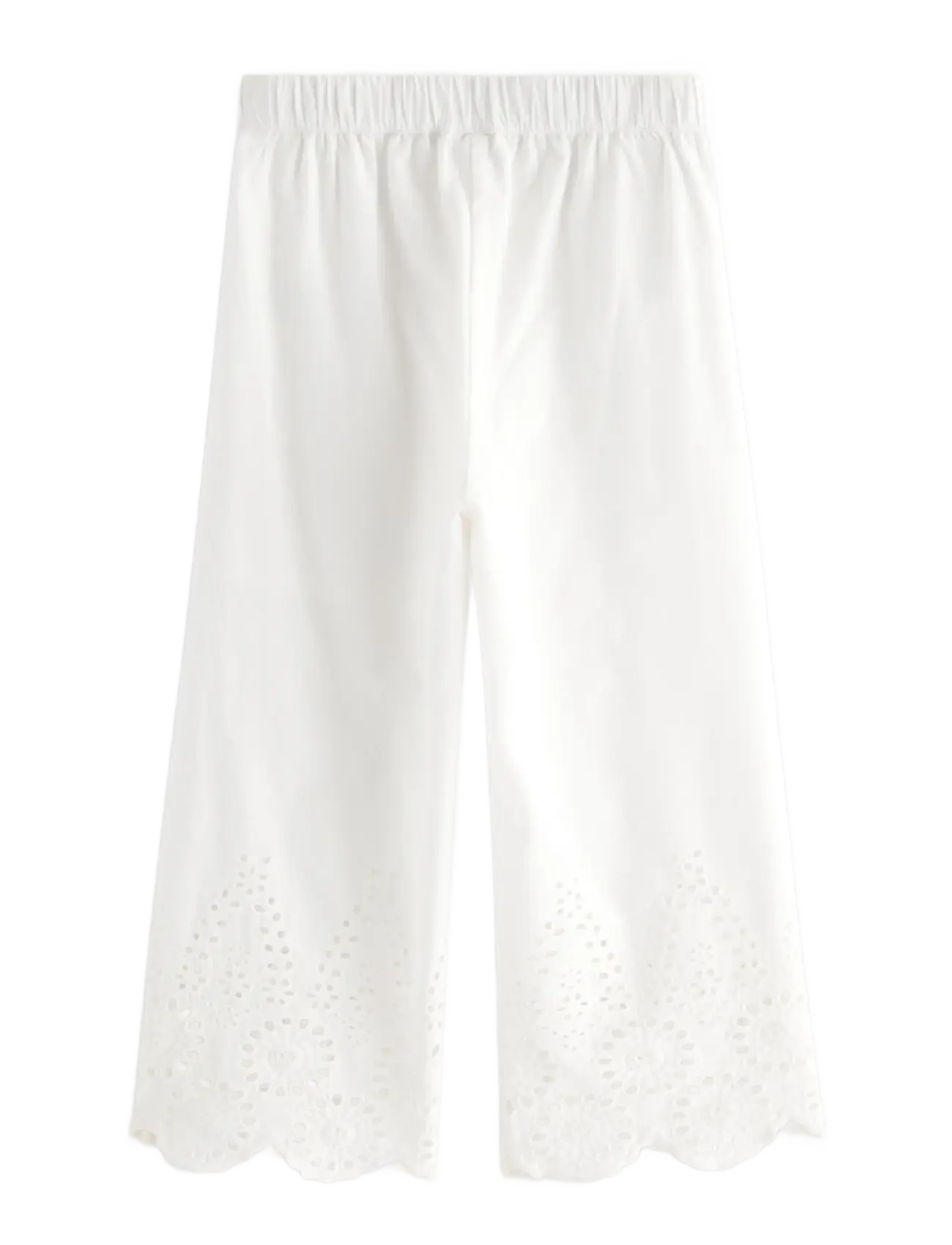 Lindex - Trousers with broderie anglaise - babyhosen - light dusty white - 2