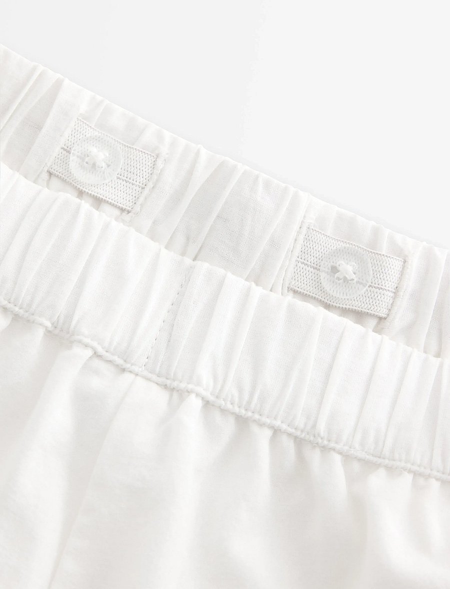Lindex - Trousers with broderie anglaise - osta vanuse järgi - light dusty white - 5