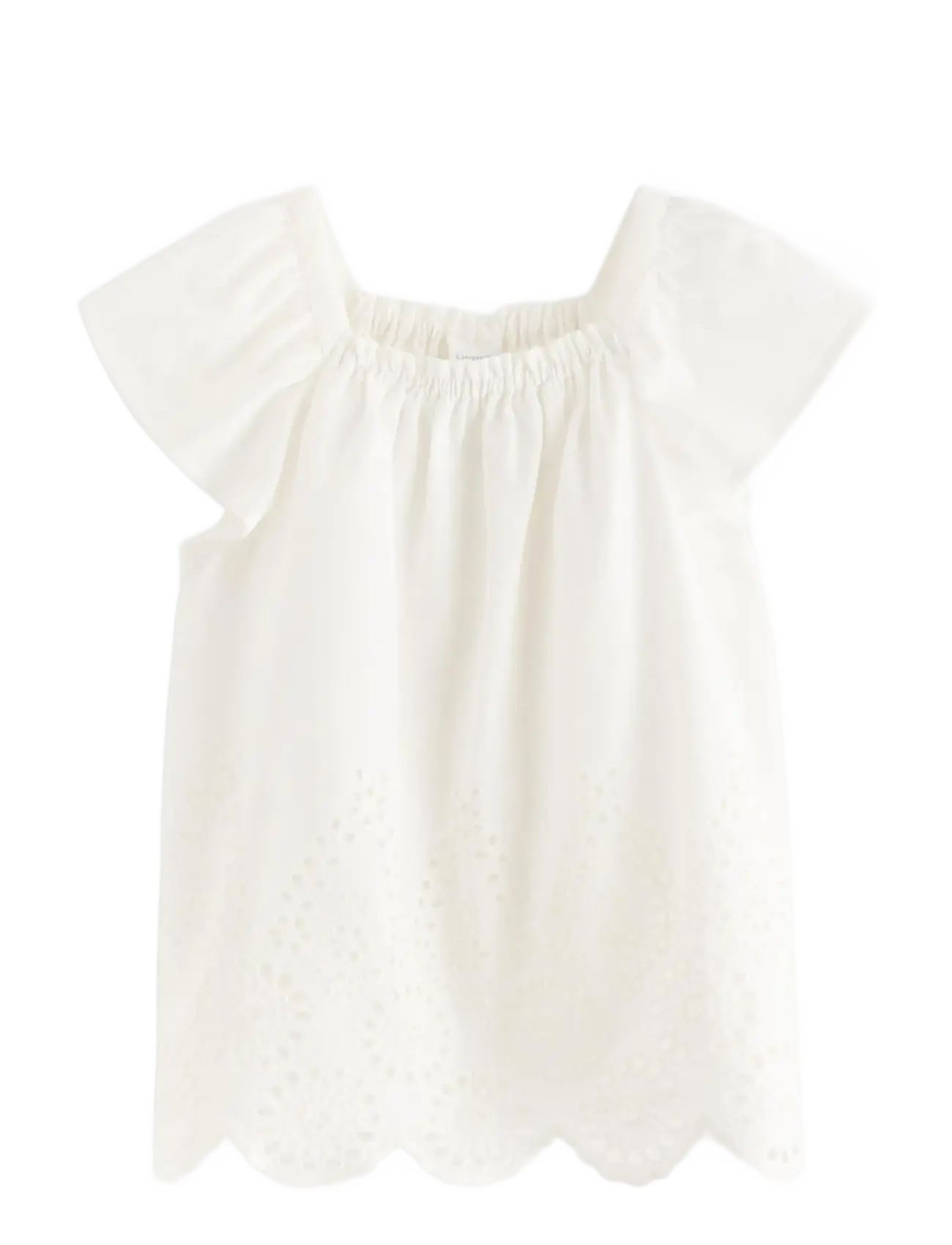 Lindex Woven top in cotton - Žiūrėti viską - LIGHT DUSTY WHITE / cream