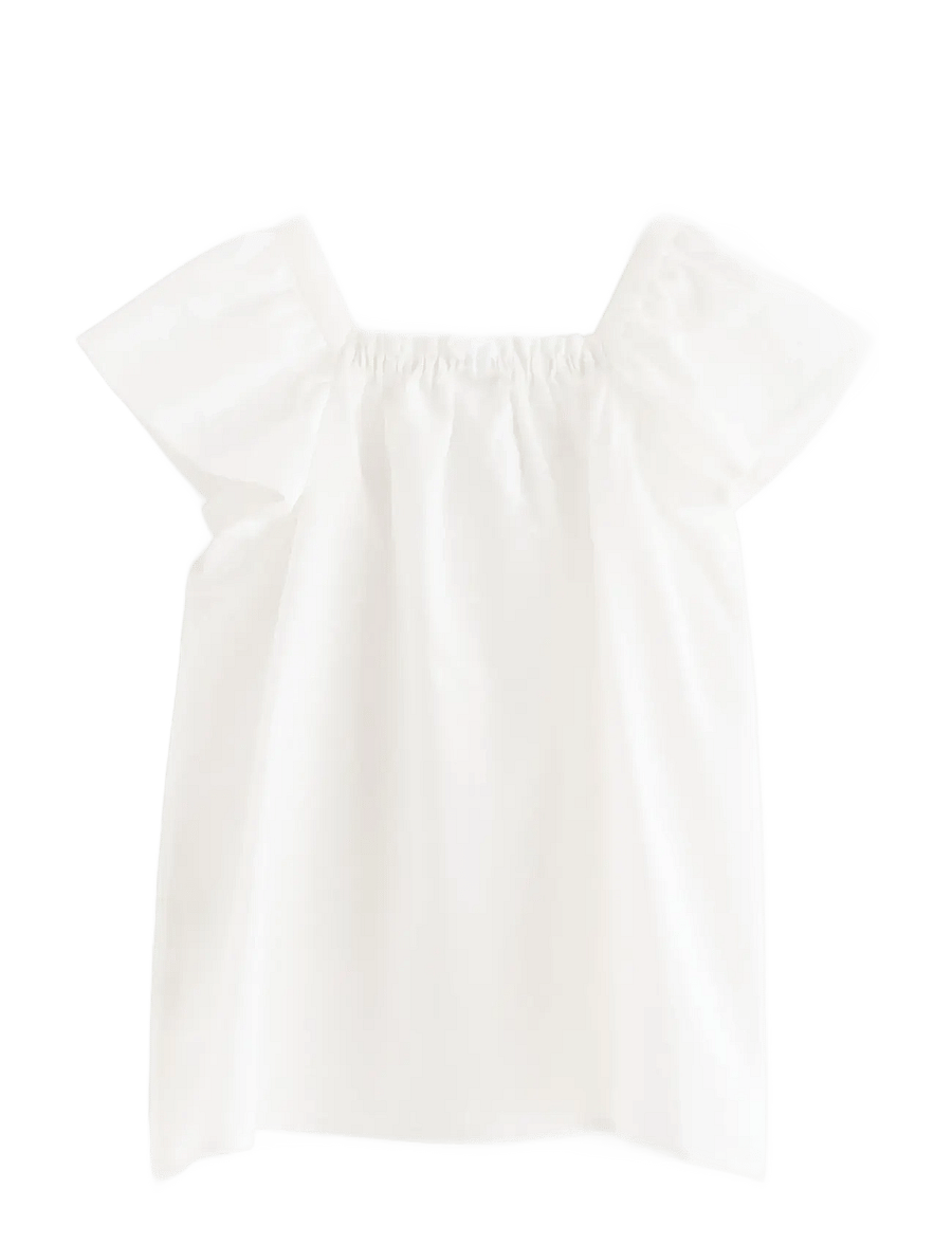 Lindex - Woven top in cotton - pluusid ja tuunikad - light dusty white - 2