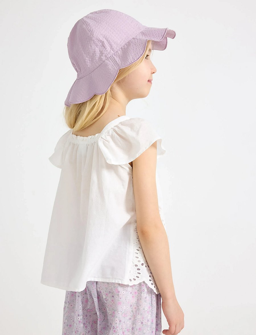 Lindex - Woven top in cotton - pluusid ja tuunikad - light dusty white - 3