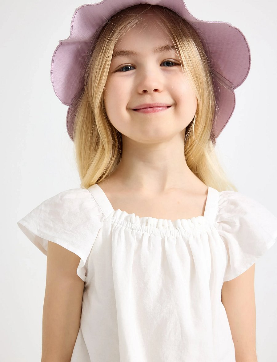 Lindex - Woven top in cotton - pluusid ja tuunikad - light dusty white - 4
