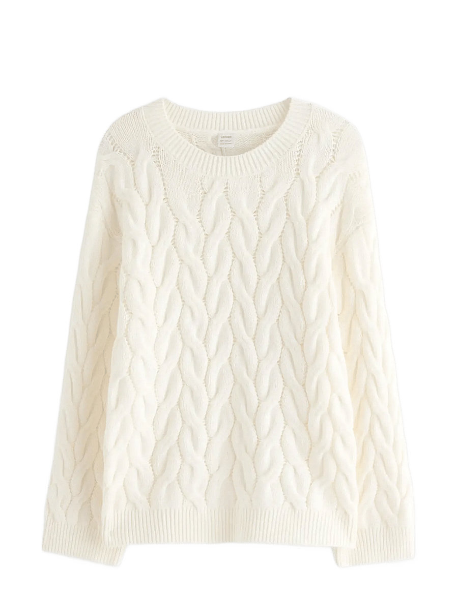 Lindex - Cable-knit jumper - džemprid - off white - 1