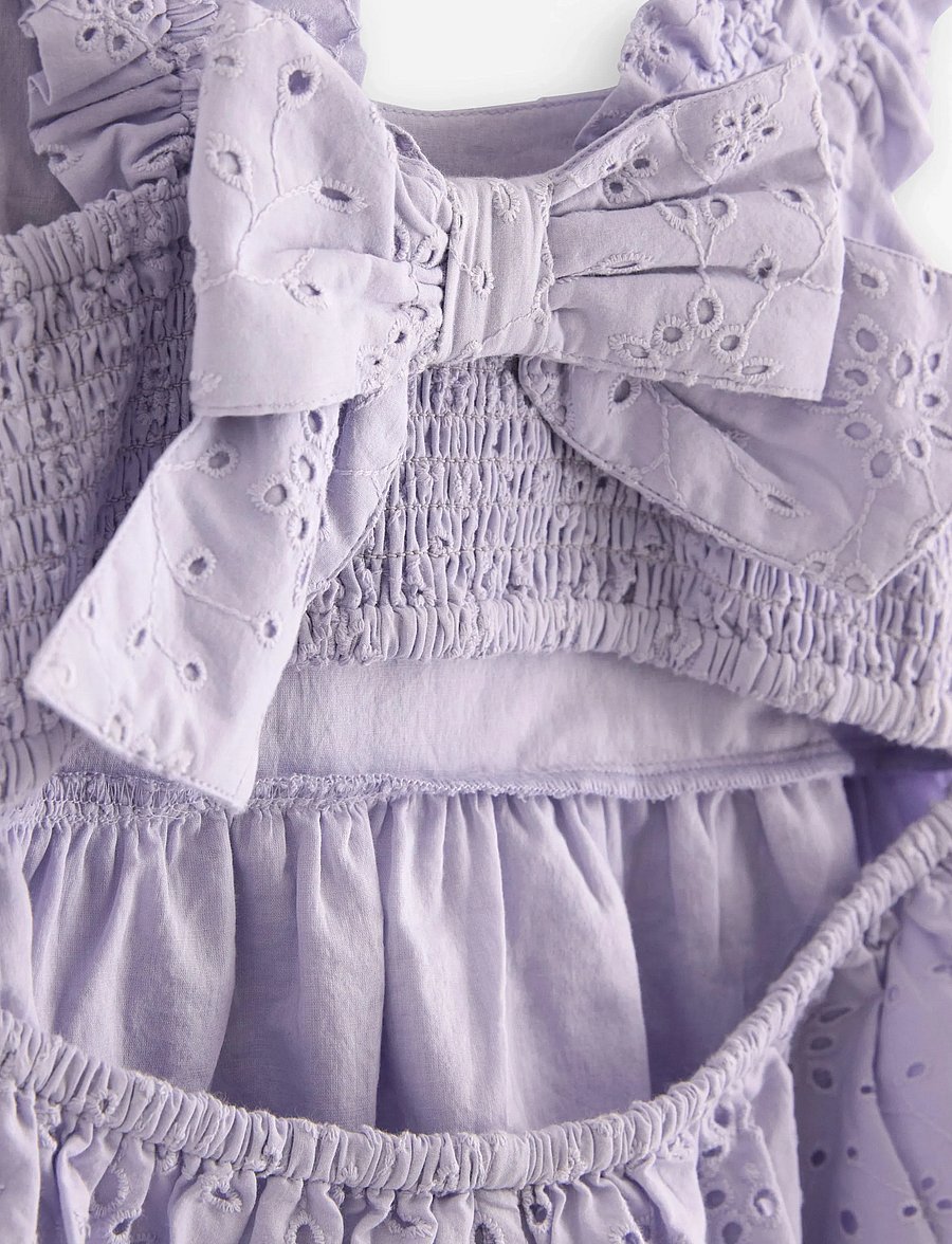 Lindex - Sleeveless blouse with broderie anglaise - bluser & tunikaer - light lilac - 5