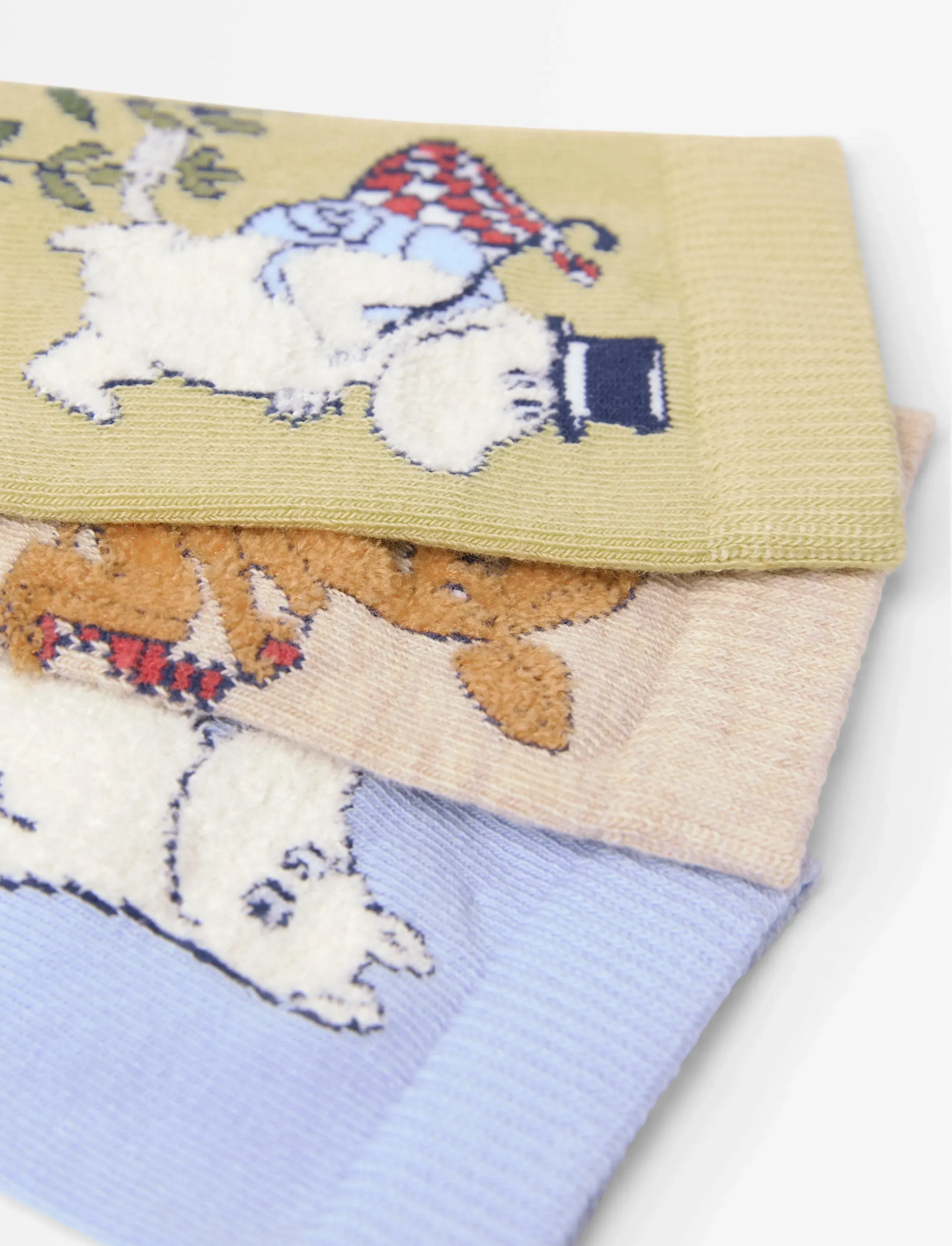 Lindex - 3-pack moomin socks - suvised sooduspakkumised - beige melange - 2