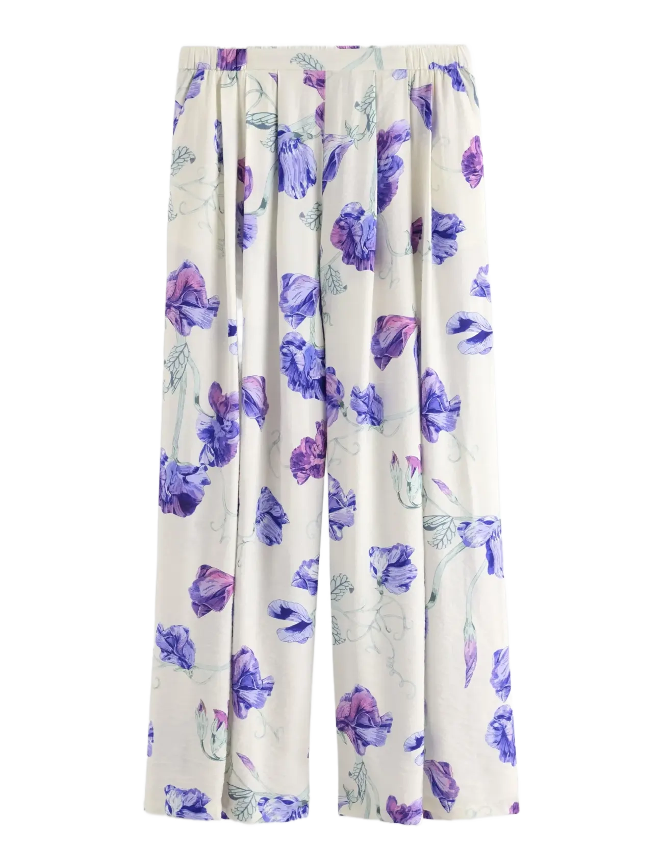 LINDEX Wide Hosen Cream - XXL - Damen