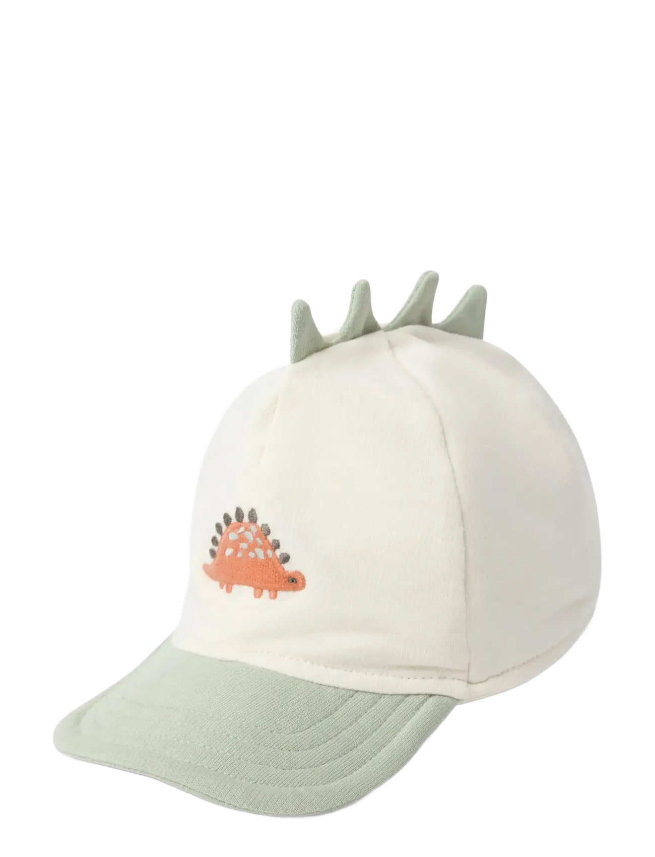 Lindex Soft cap in jersey - Accessoires - WHITE / green