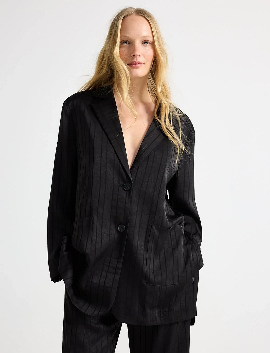 Lindex - Oversized blazer - black - 0