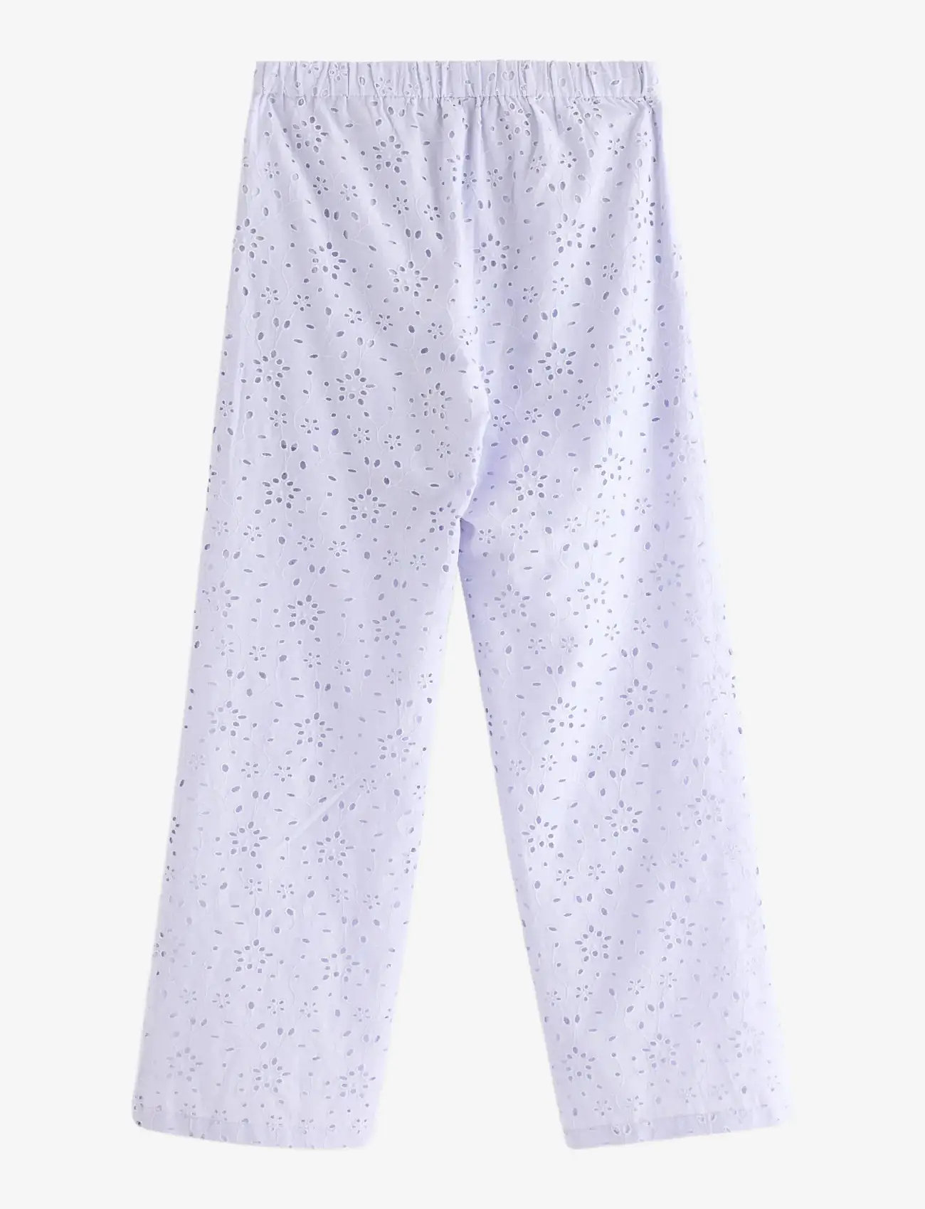 Lindex - Trousers with broderie anglaise - bukser - light lilac - 2