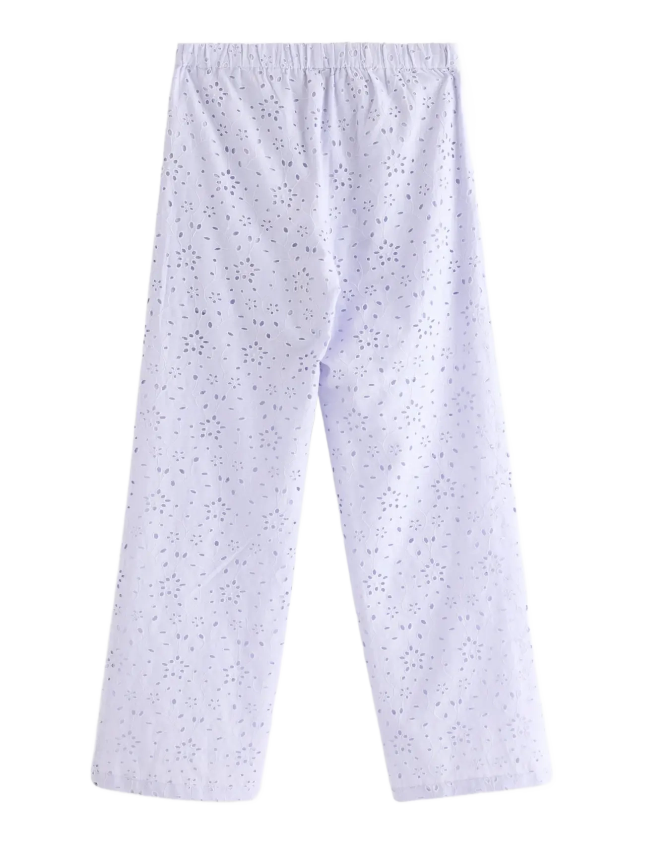 Lindex - Trousers with broderie anglaise - spodnie - light lilac - 2