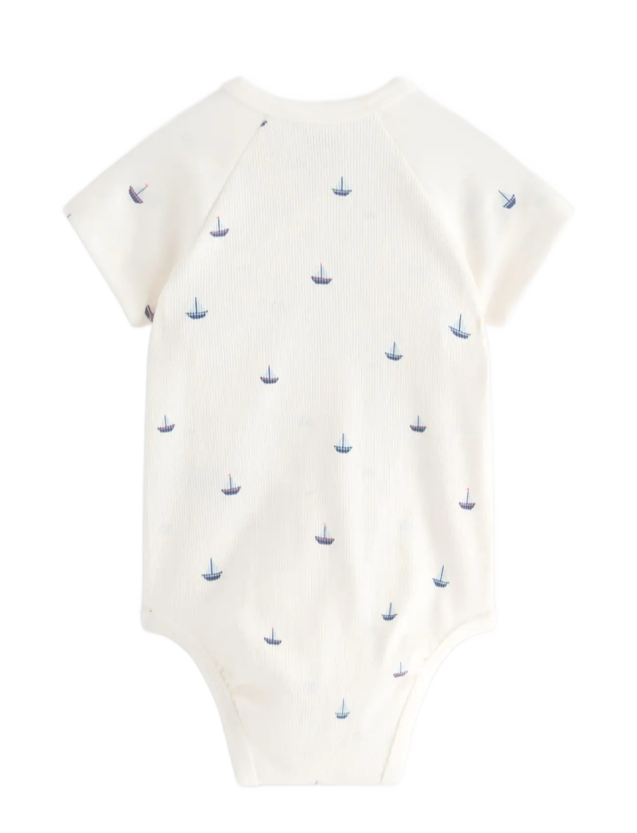Lindex - Ribbed wrap bodysuit - light dusty white - 1