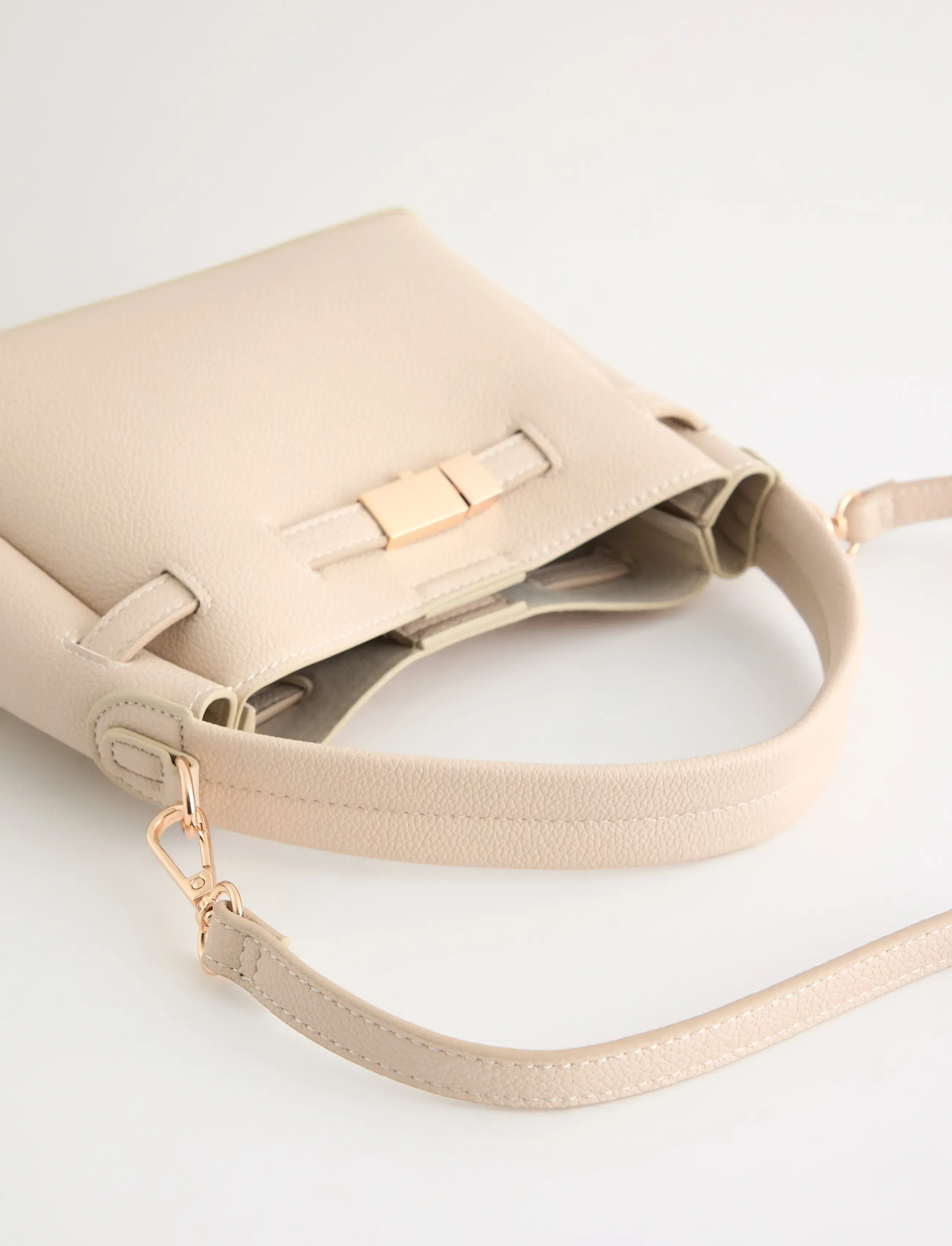 Lindex - Bag in imitation leather - accessoires - beige - 3