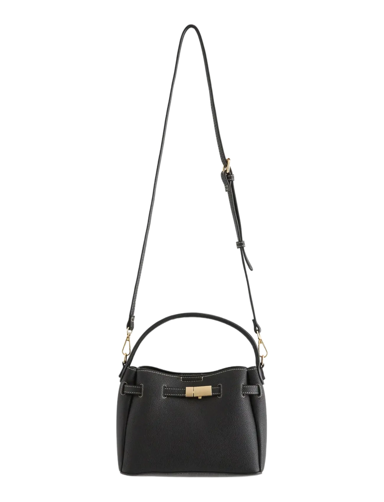 LINDEX Tasche In Imitation Leder Schwarz - One Size - Damen