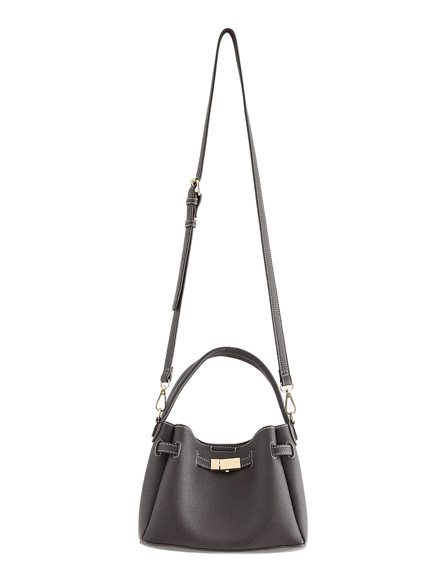 Lindex - Bag in imitation leather - fashion trends - dark brown - 0