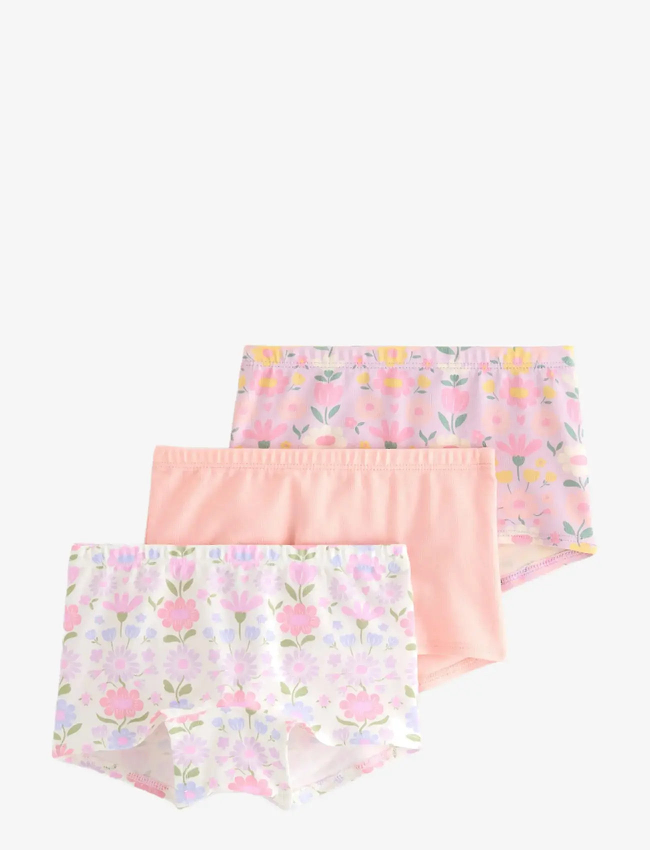 Lindex - Boxer 3 p Flower - trusser - light dusty white - 0